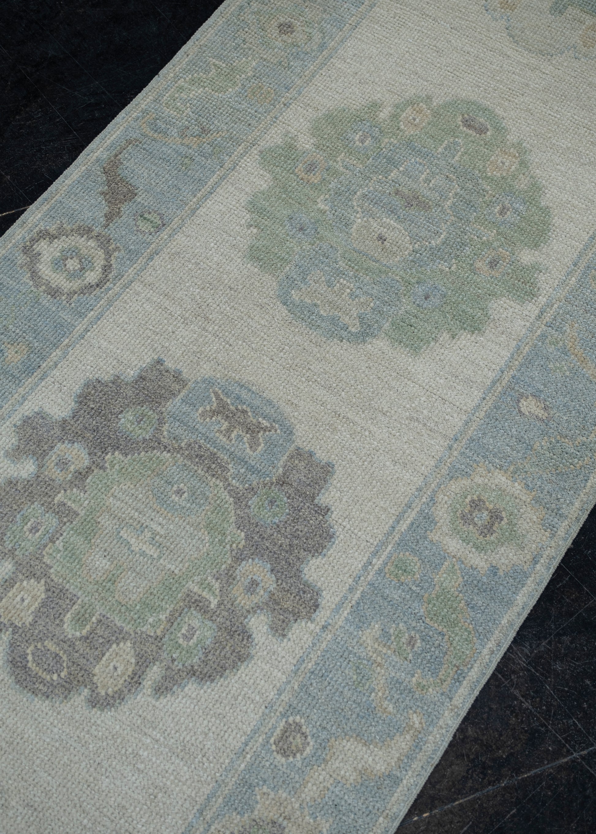 Turkish Oushak Rug 2'9" x 12' #11543