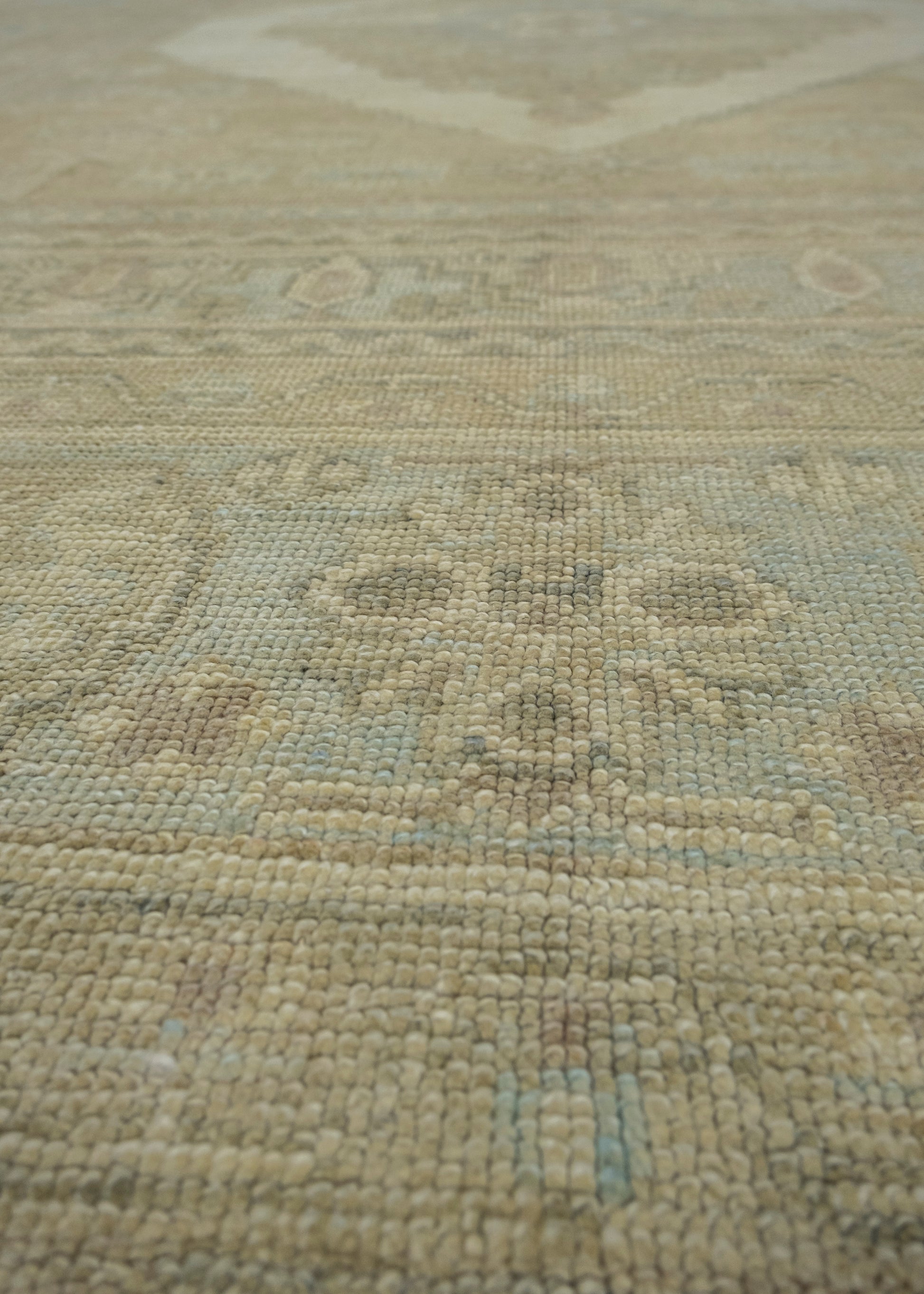 Turkish Antique Look Oushak Rug 9'3" x 13' #16784