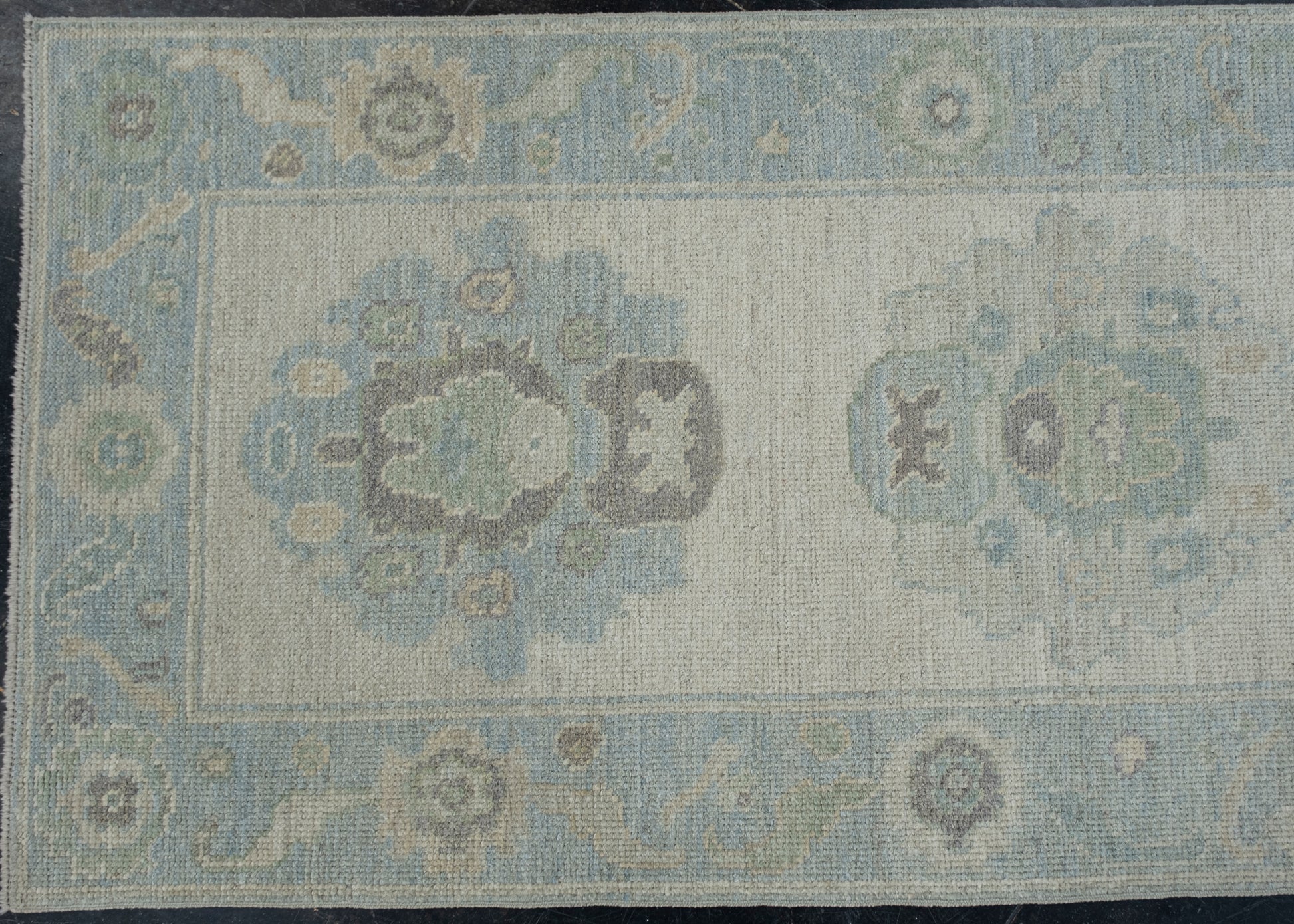 Turkish Oushak Rug 2'9" x 12' #11543