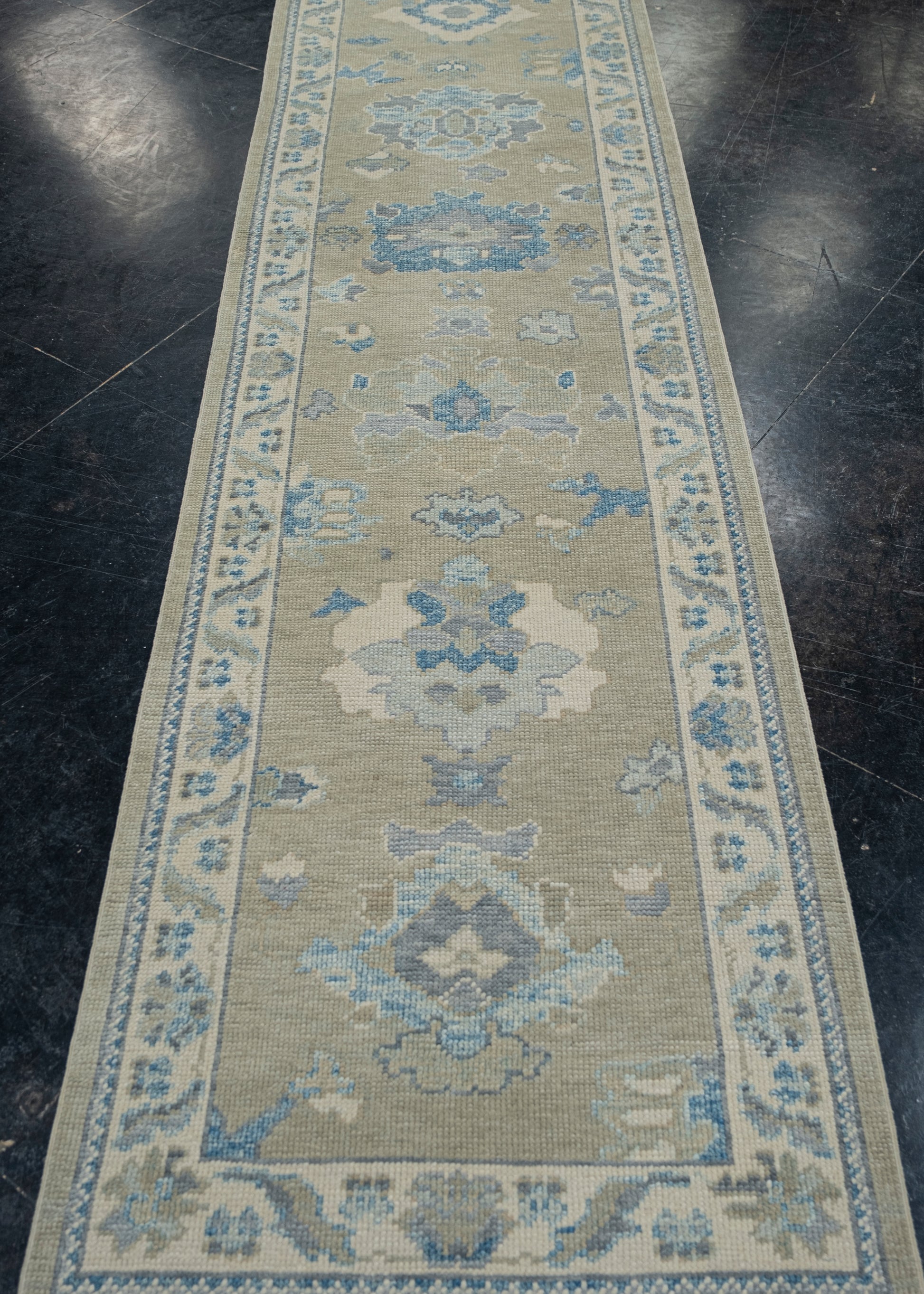 Turkish Oushak Rug 2'8" x 9'11" #11898