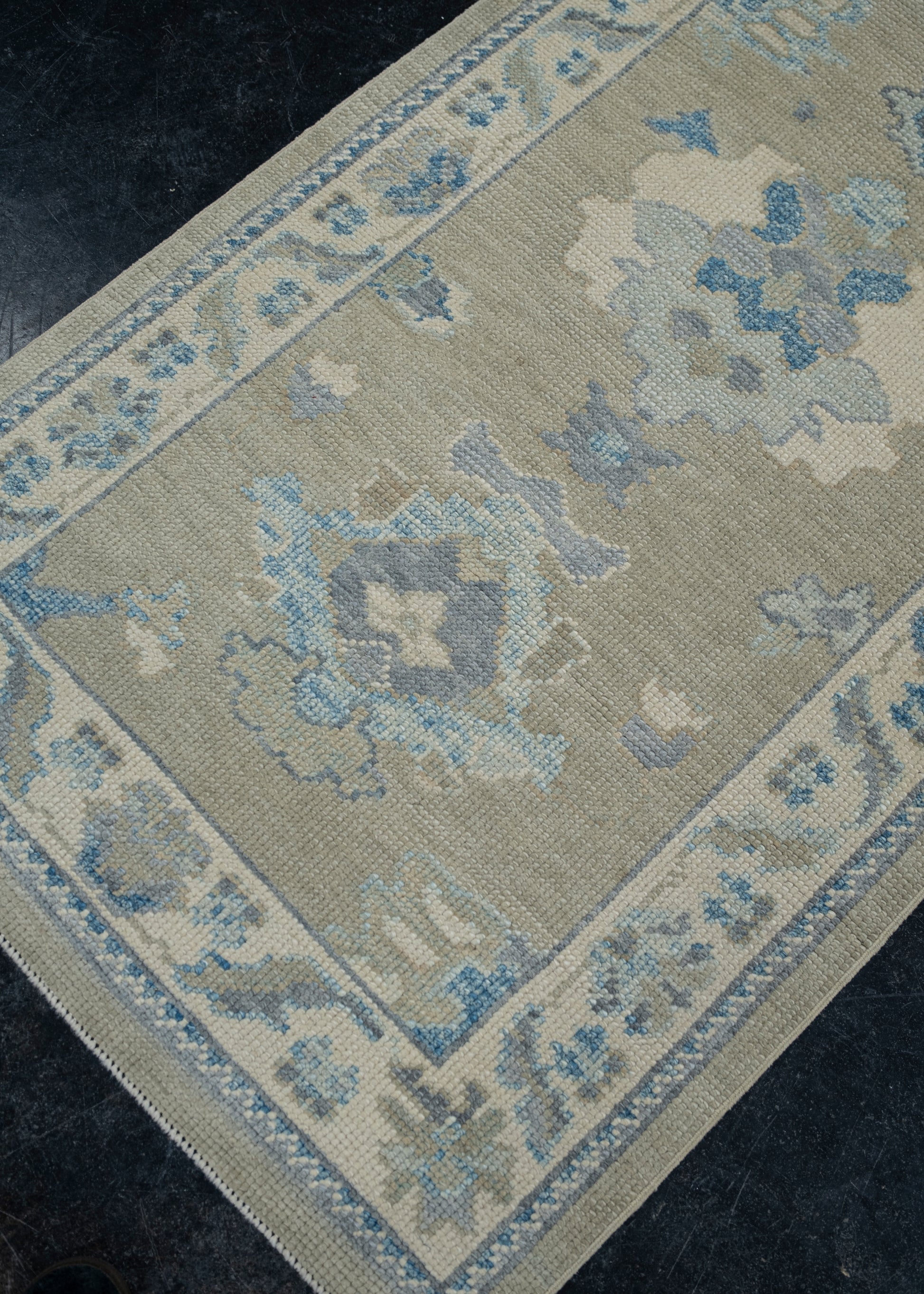 Turkish Oushak Rug 2'8" x 9'11" #11898