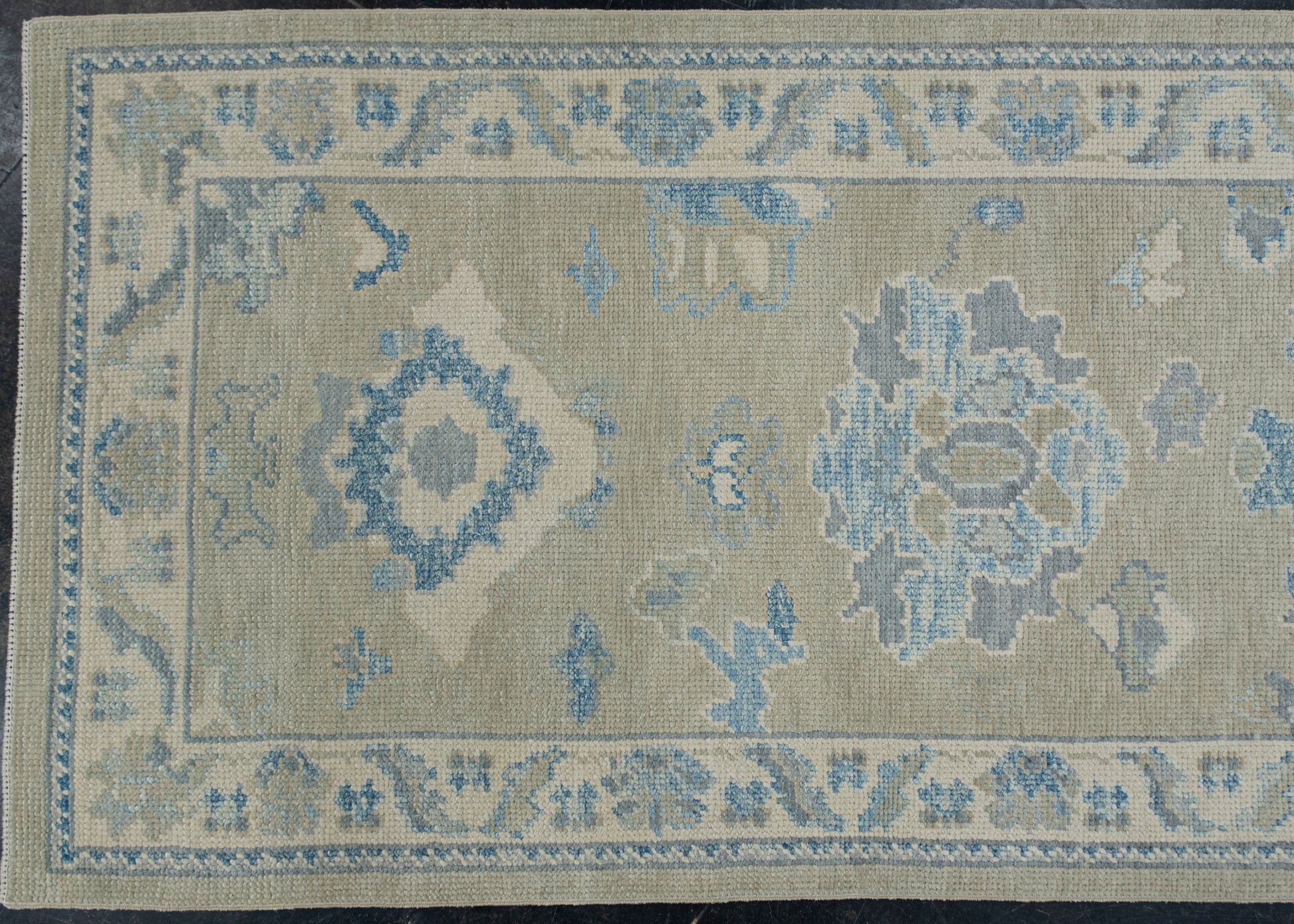 Turkish Oushak Rug 2'8" x 9'11" #11898