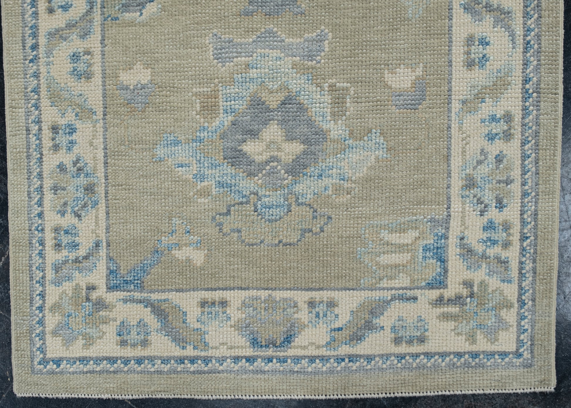 Turkish Oushak Rug 2'8" x 9'11" #11898