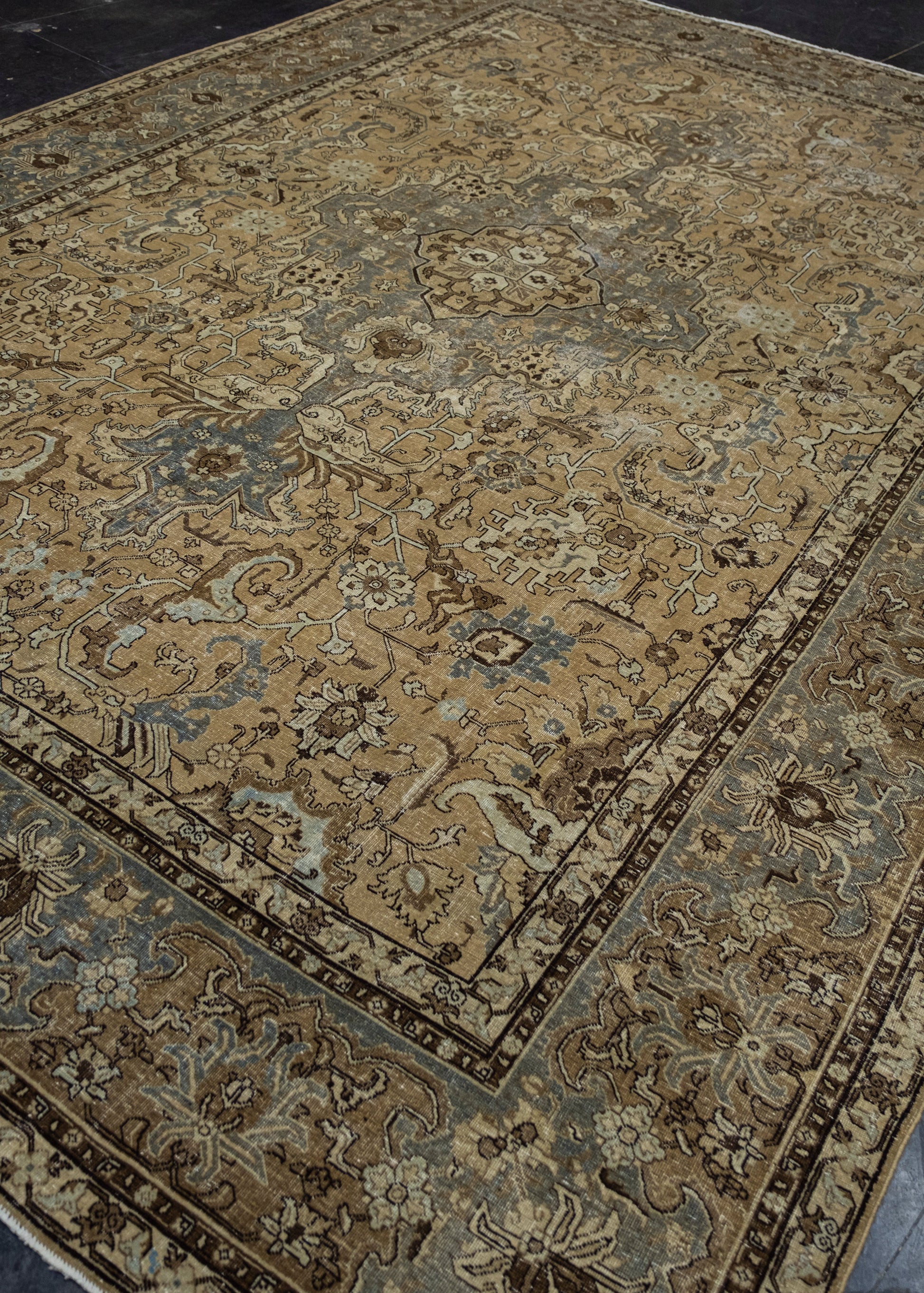 Turkish Vintage Anatolian Rug 9'3" x 13' #16853