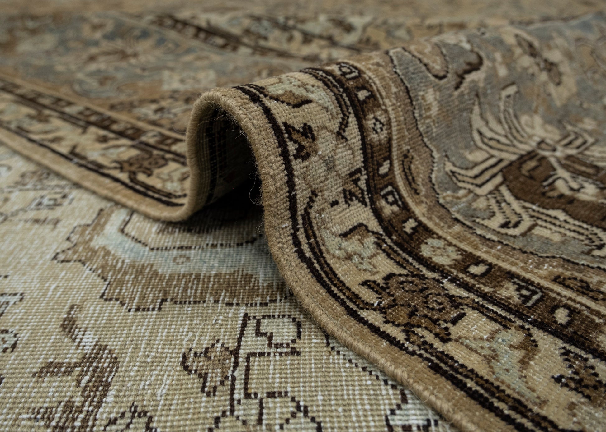 Turkish Vintage Anatolian Rug 9'3" x 13' #16853
