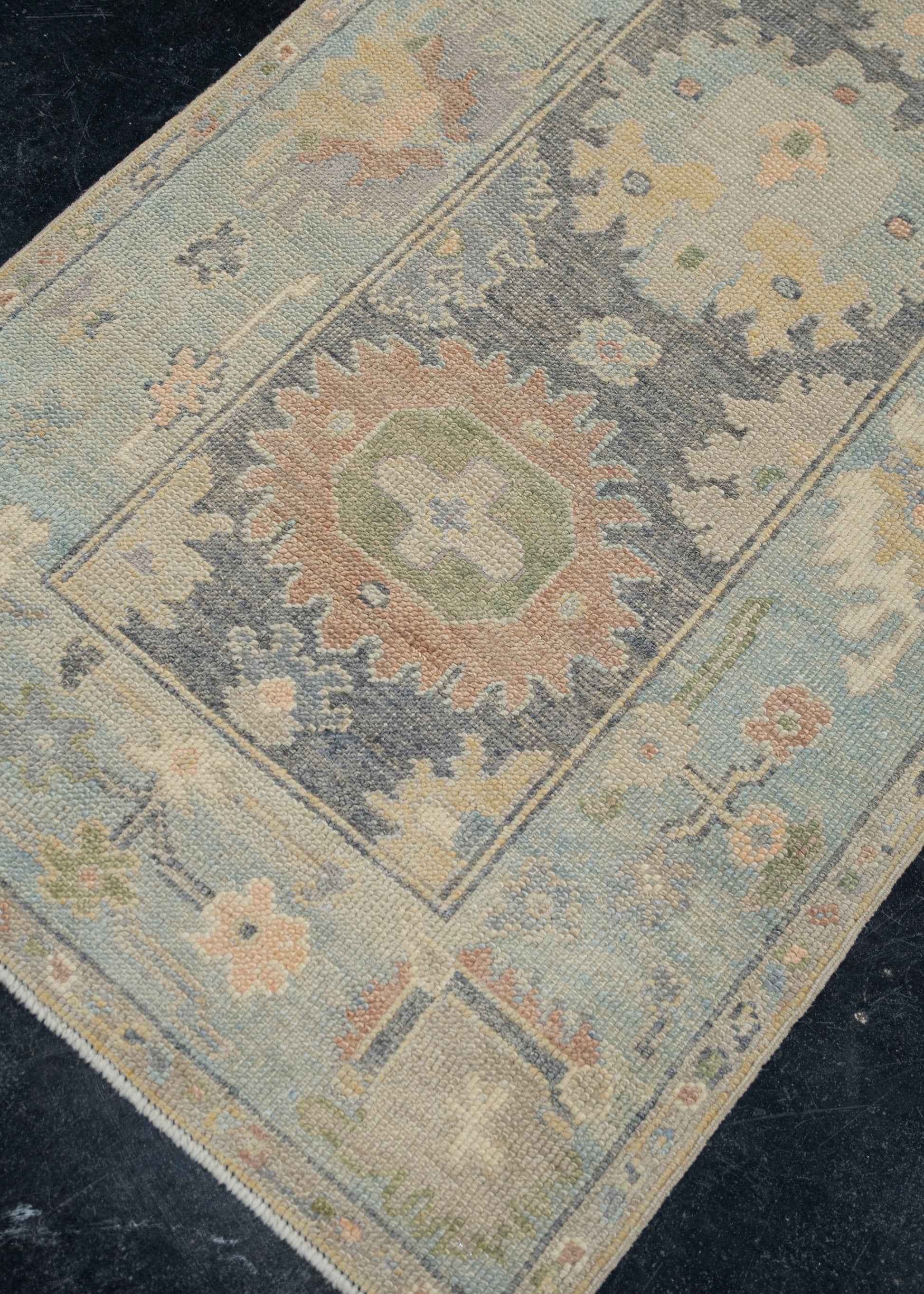 Turkish Oushak Rug 2'9" x 8'10" #12042