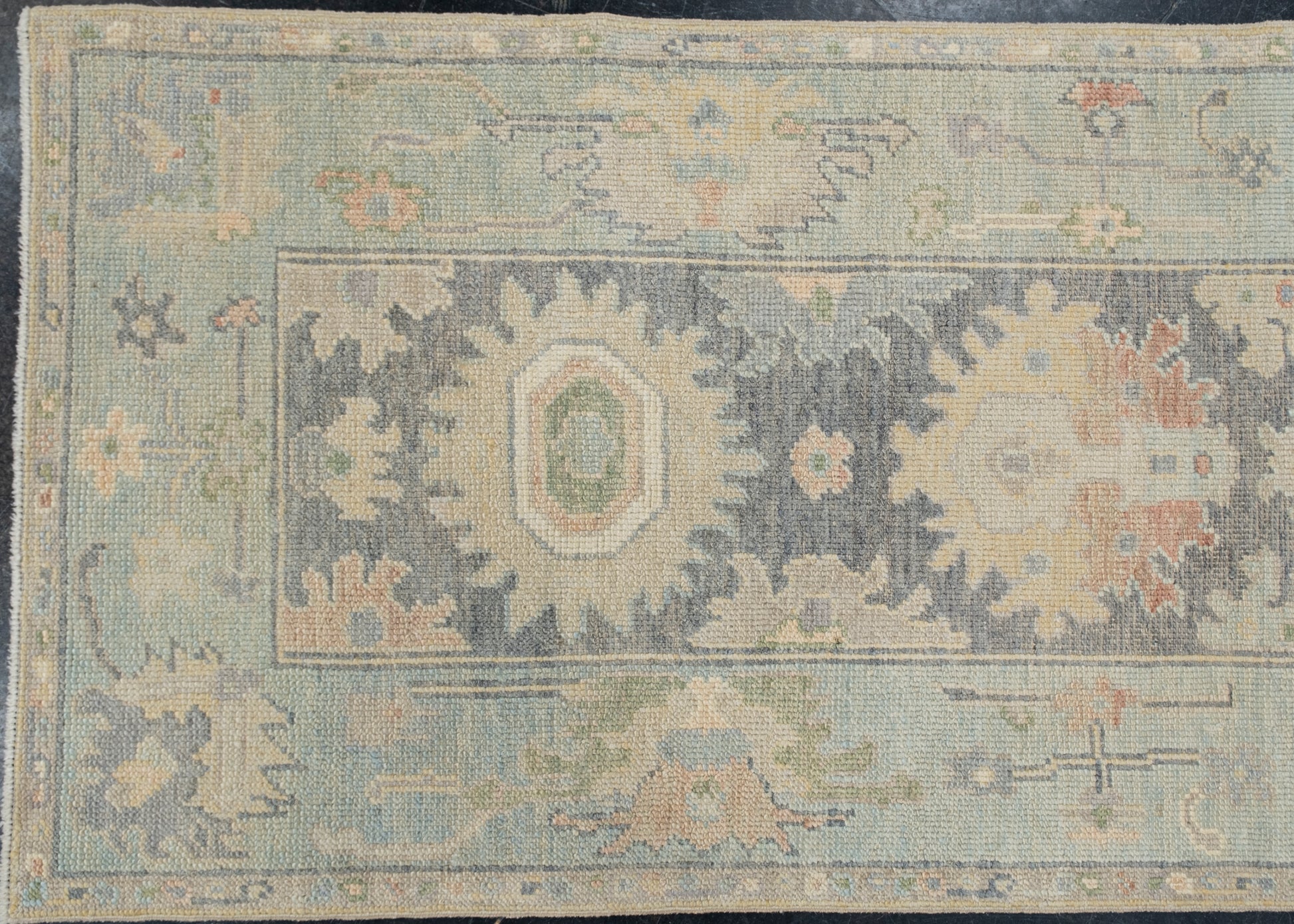 Turkish Oushak Rug 2'9" x 8'10" #12042
