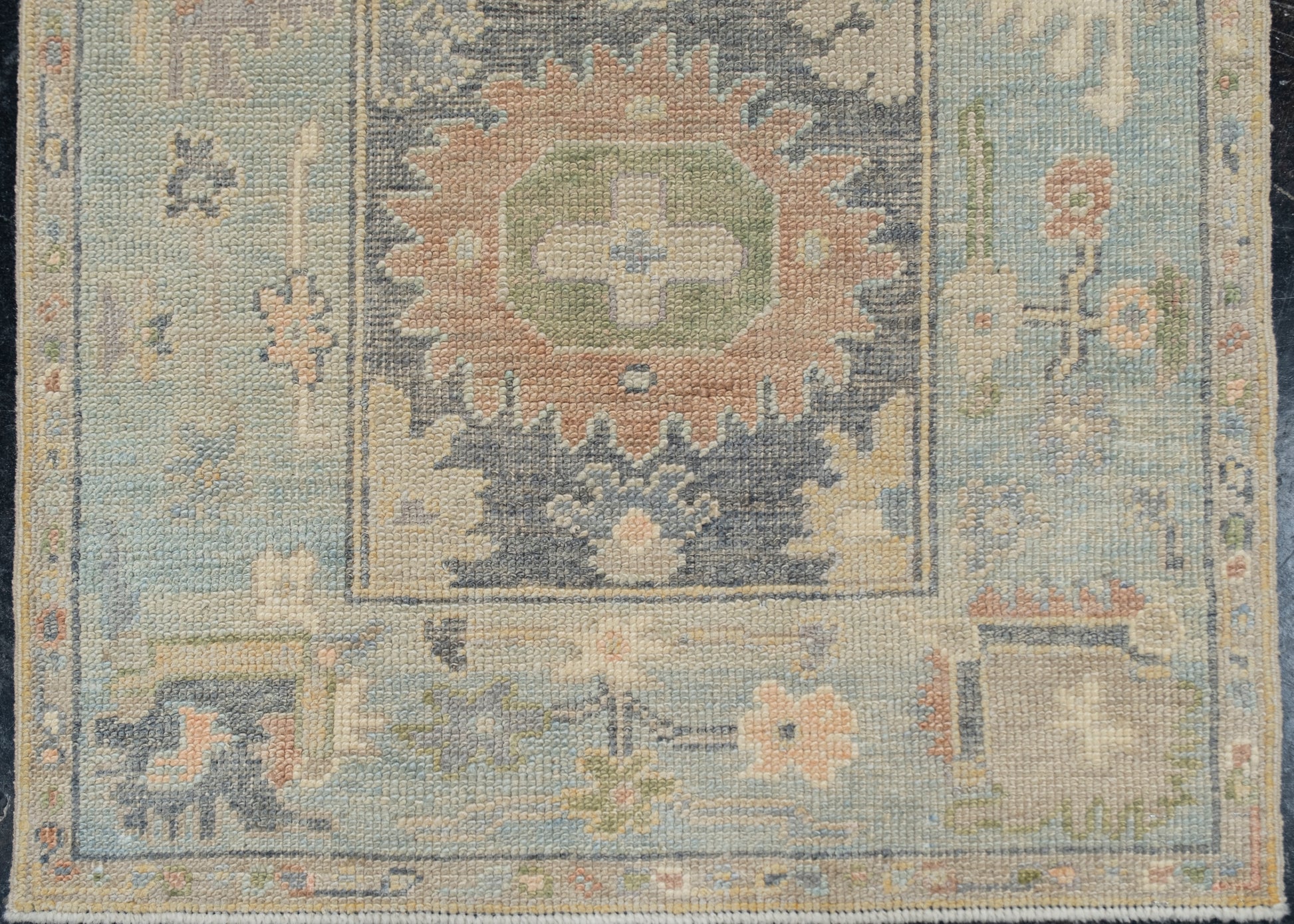 Turkish Oushak Rug 2'9" x 8'10" #12042