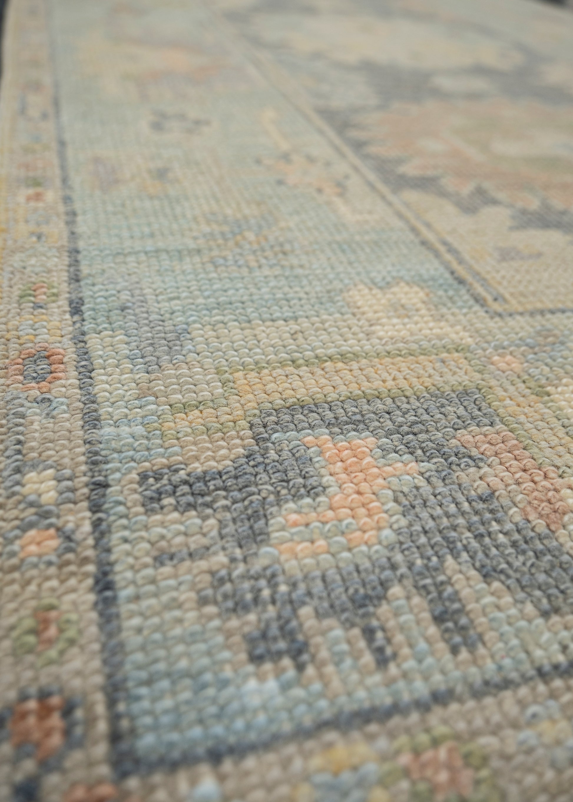 Turkish Oushak Rug 2'9" x 8'10" #12042