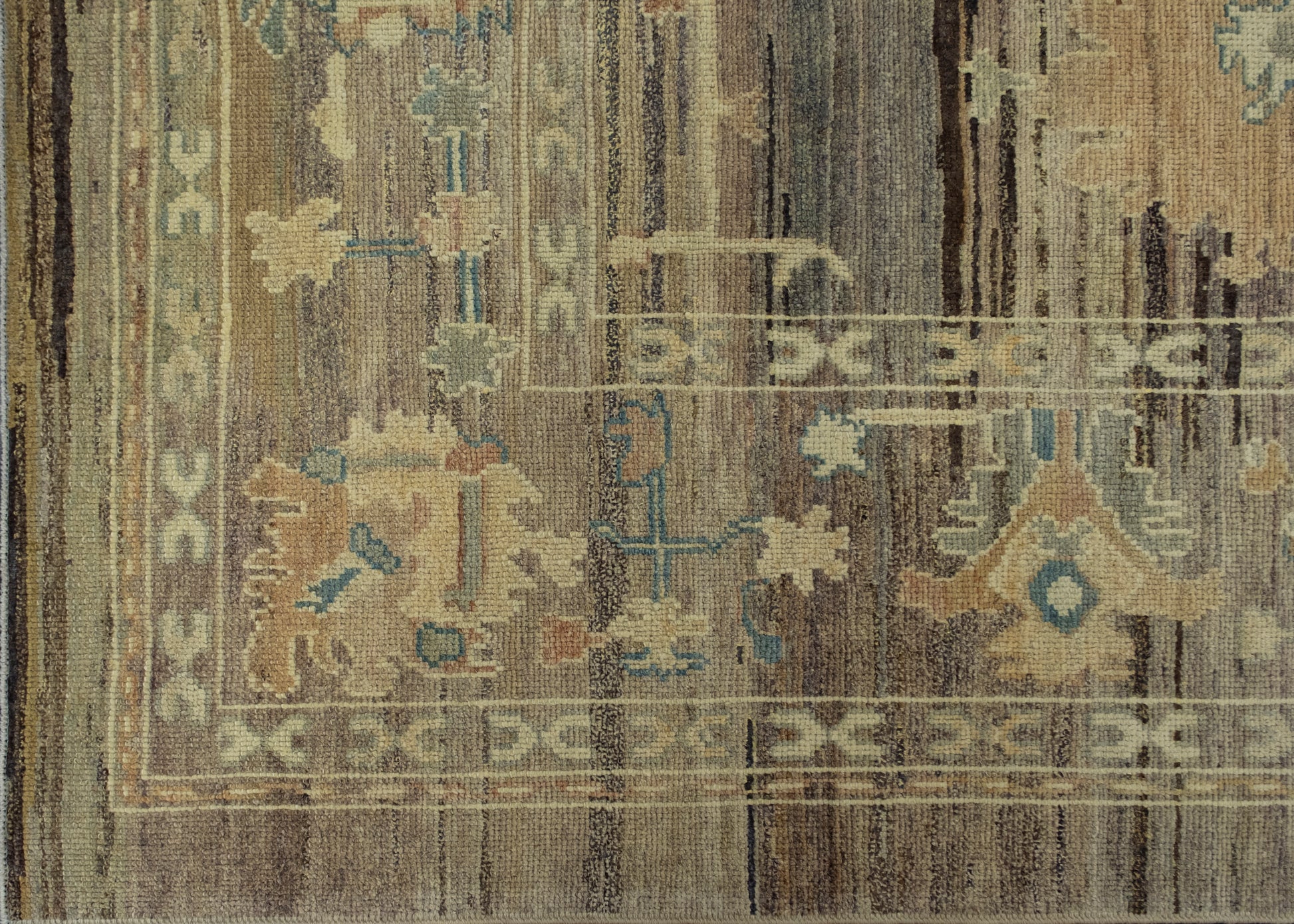 Turkish Old Wool Oushak Rug 8'9" x 12'1" #16776