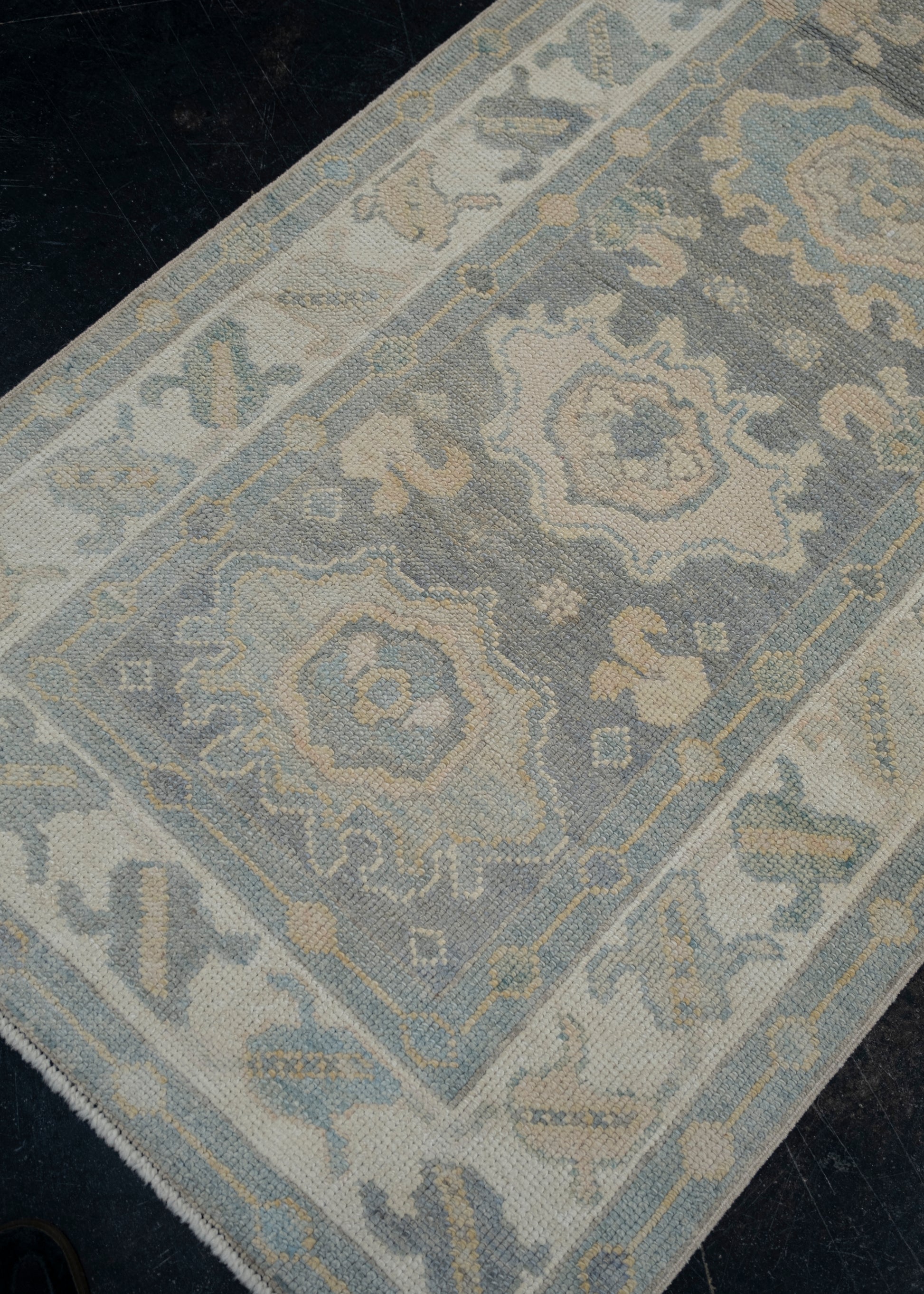 Turkish Oushak Rug 3' x 8'3" #12055
