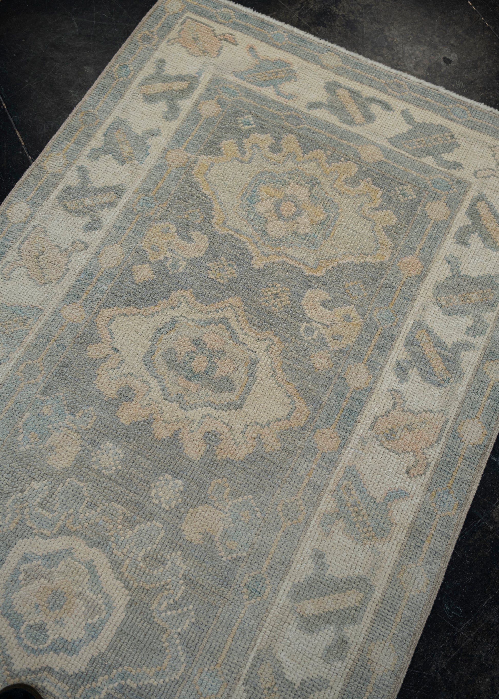 Turkish Oushak Rug 3' x 8'3" #12055