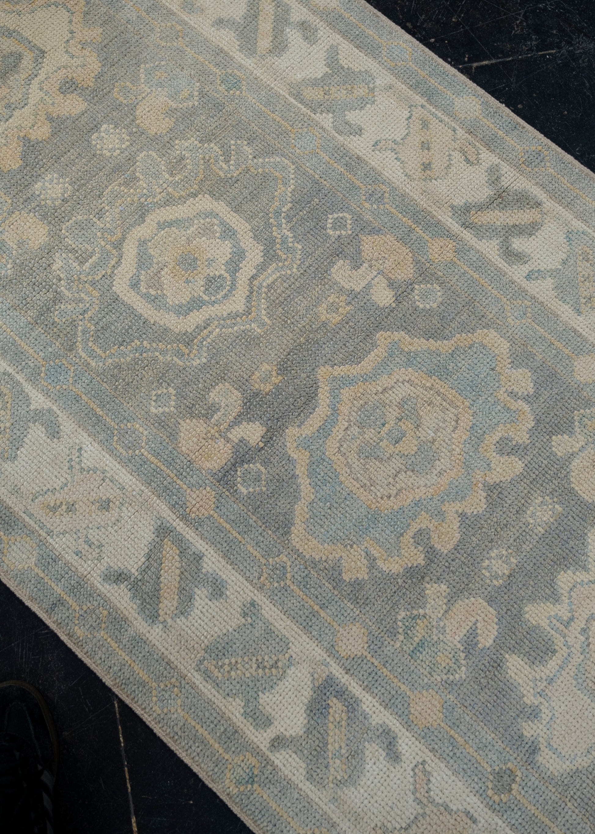 Turkish Oushak Rug 3' x 8'3" #12055