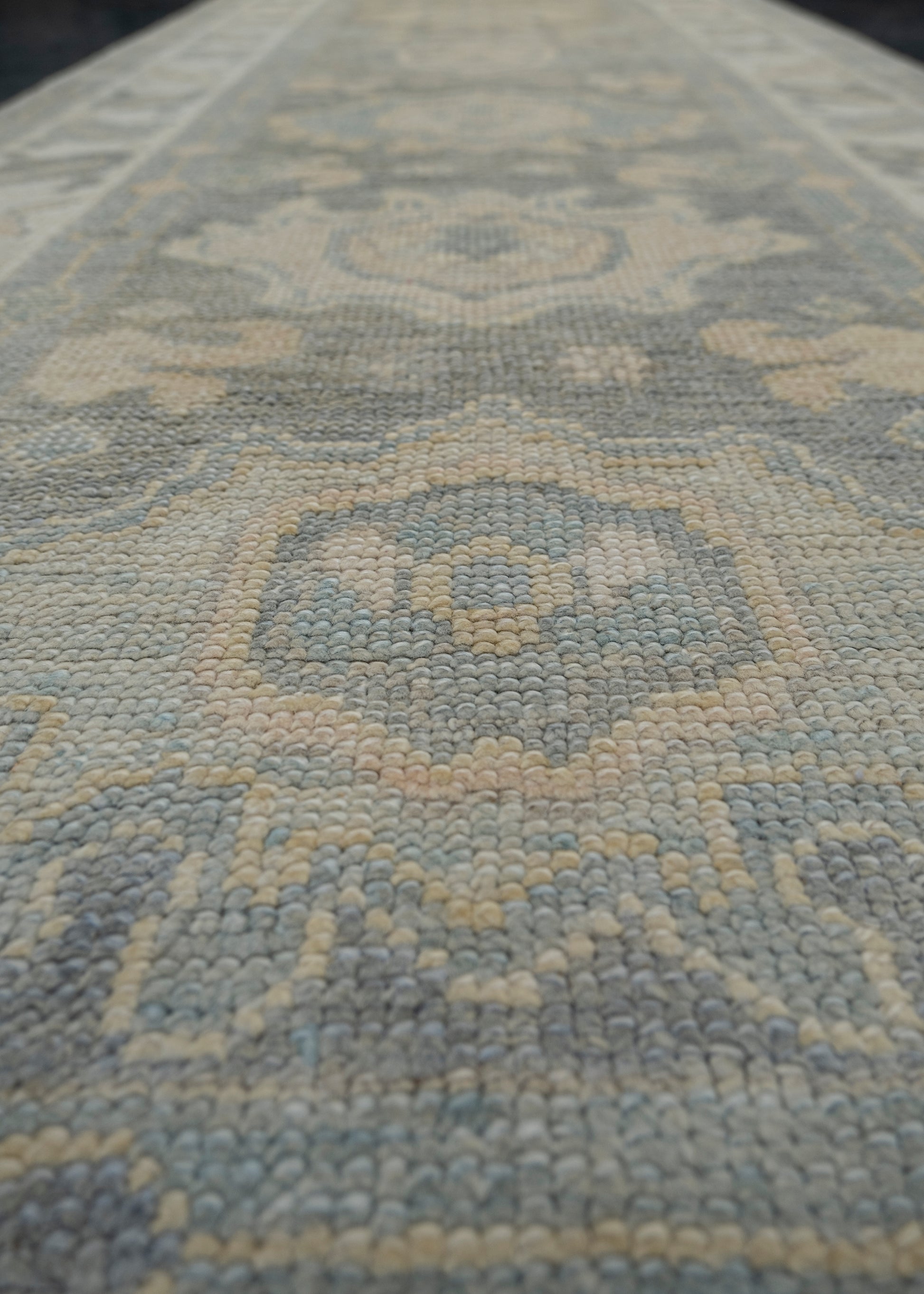 Turkish Oushak Rug 3' x 8'3" #12055