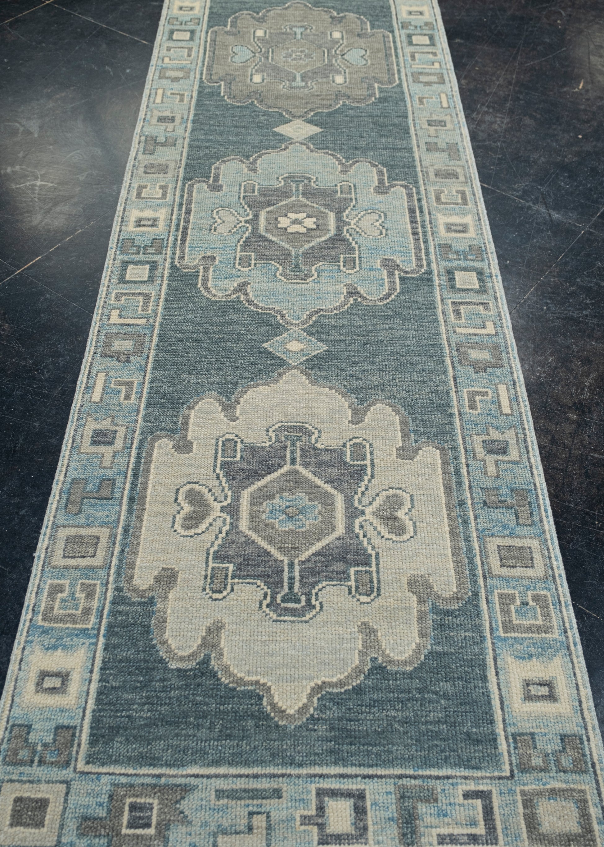 Turkish Oushak Rug 2'10" x 8'9" #12110
