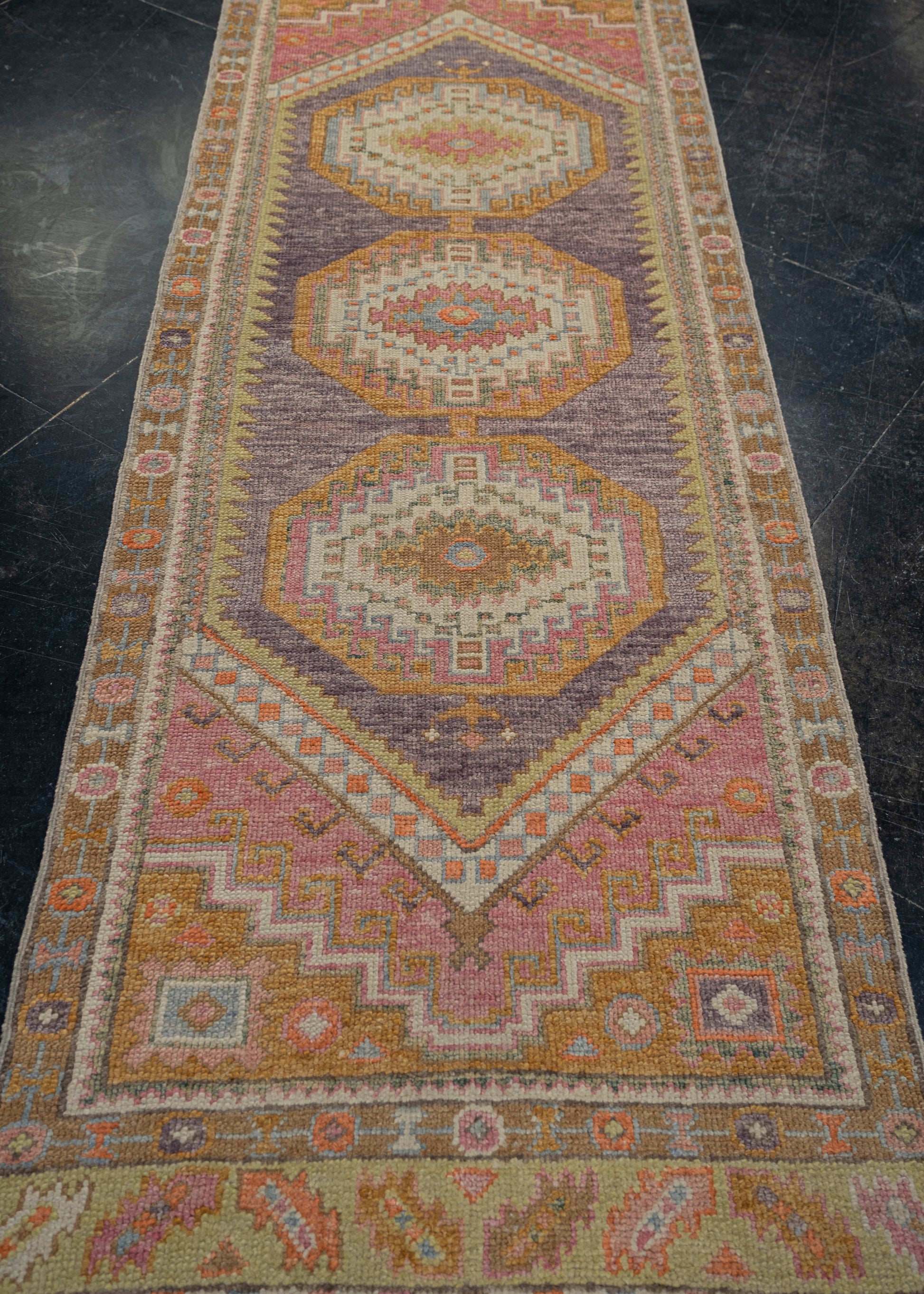 Turkish Oushak Rug 2'10" x 8'8" #2317