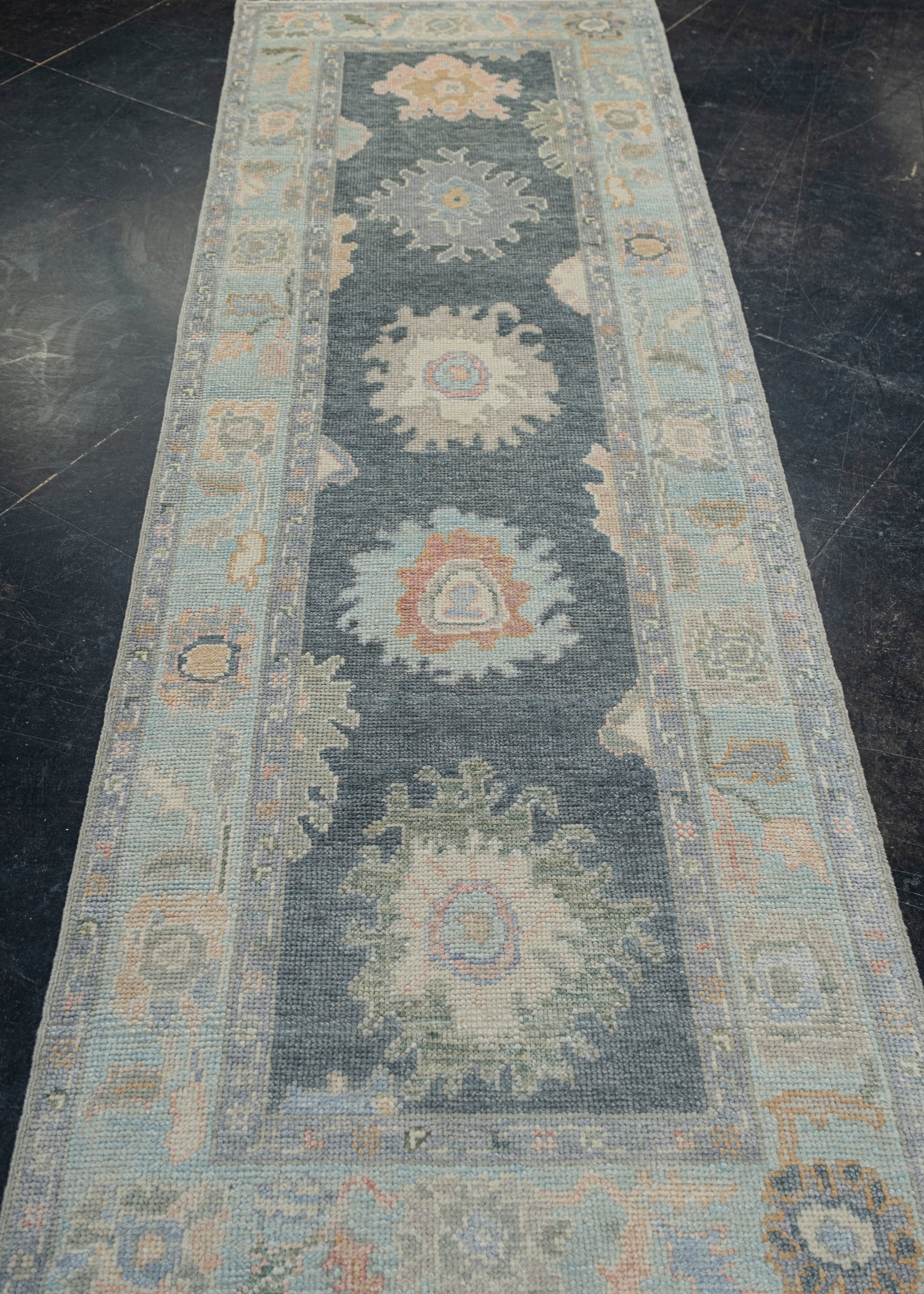 Turkish Oushak Rug 2'10" x 8'8" #12102