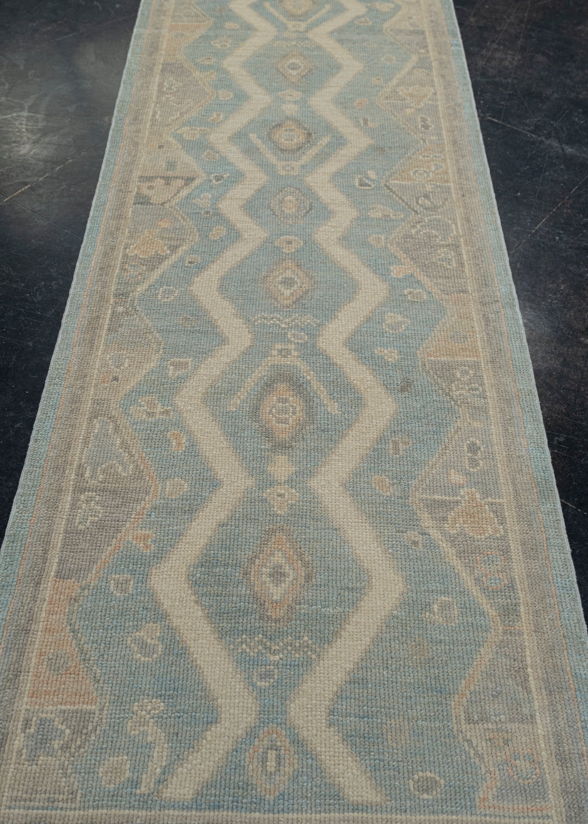 Turkish Oushak Rug 2'9" x 9'8" #12073