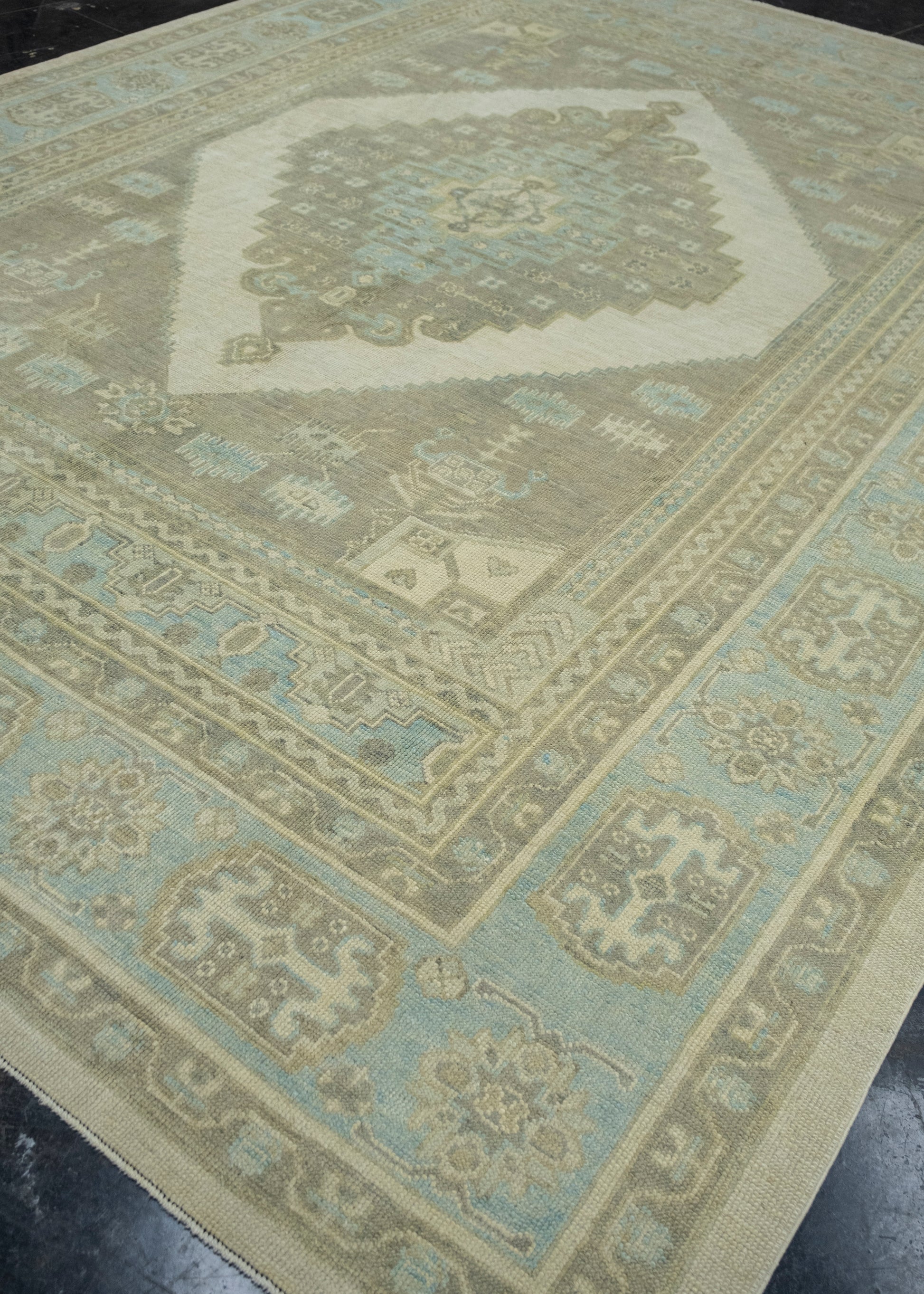 Turkish Antique Look Oushak Rug 10'3" x 14'2" #16768
