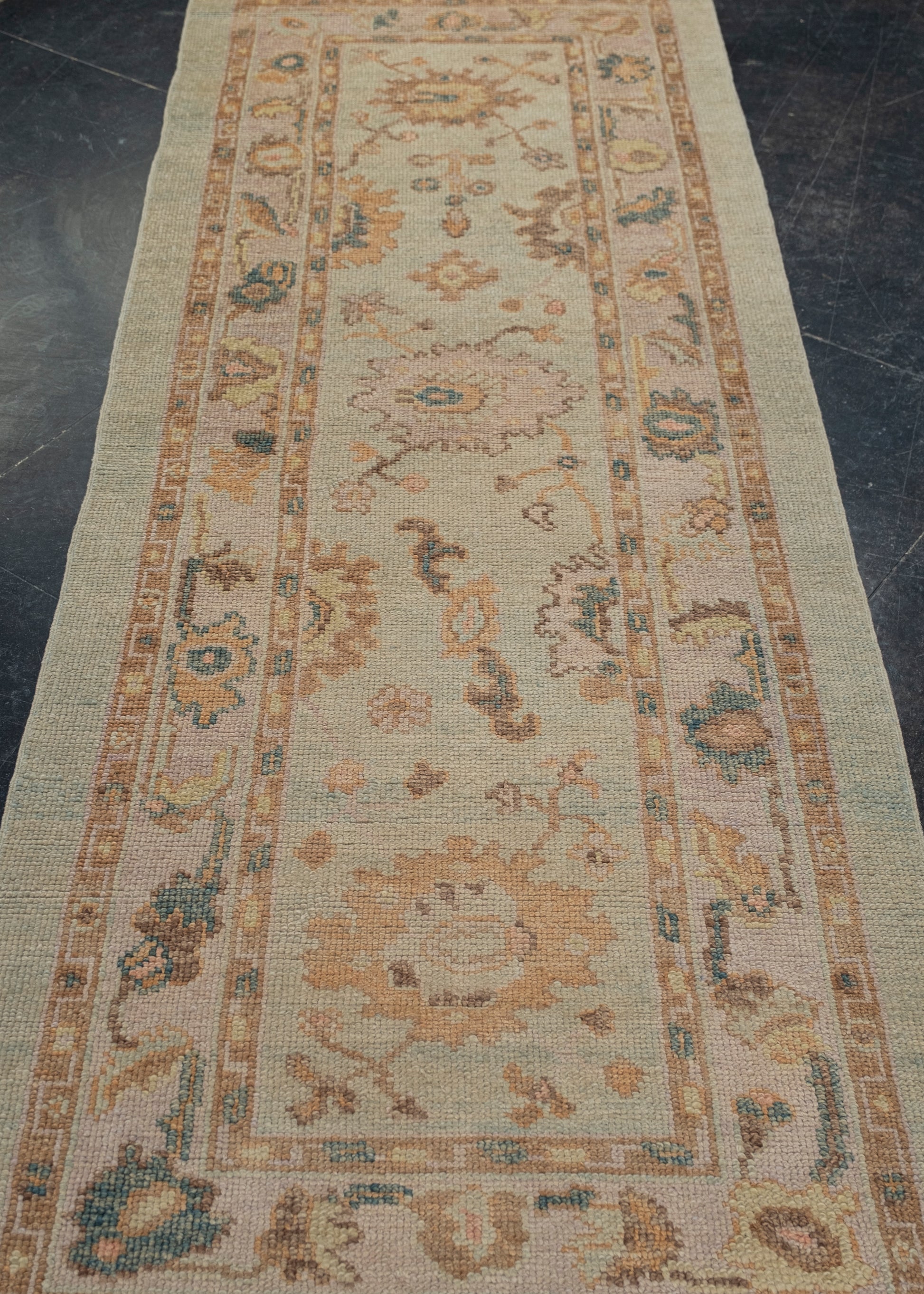 Turkish Oushak Rug 2'10" x 8'1" #2273