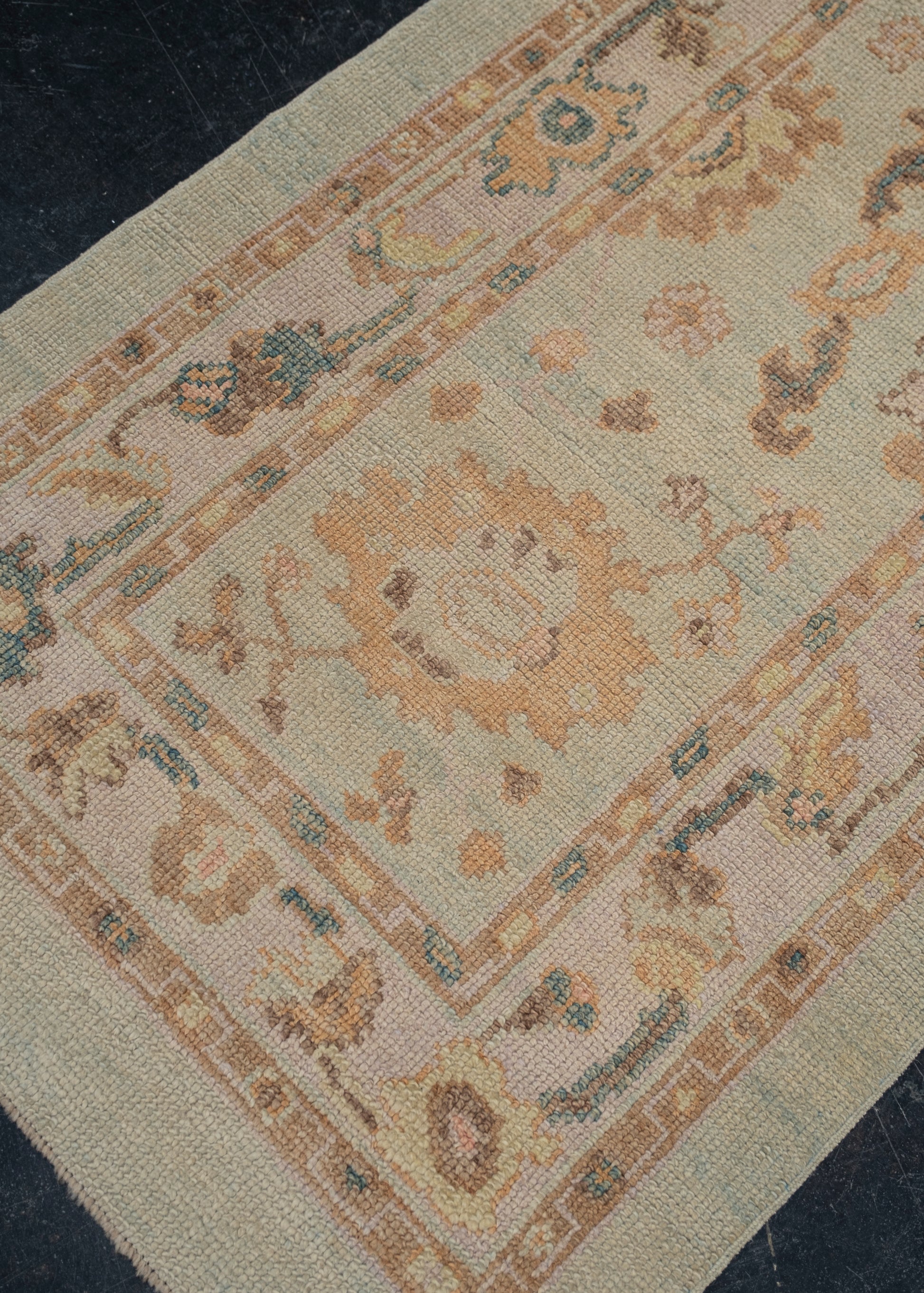 Turkish Oushak Rug 2'10" x 8'1" #2273