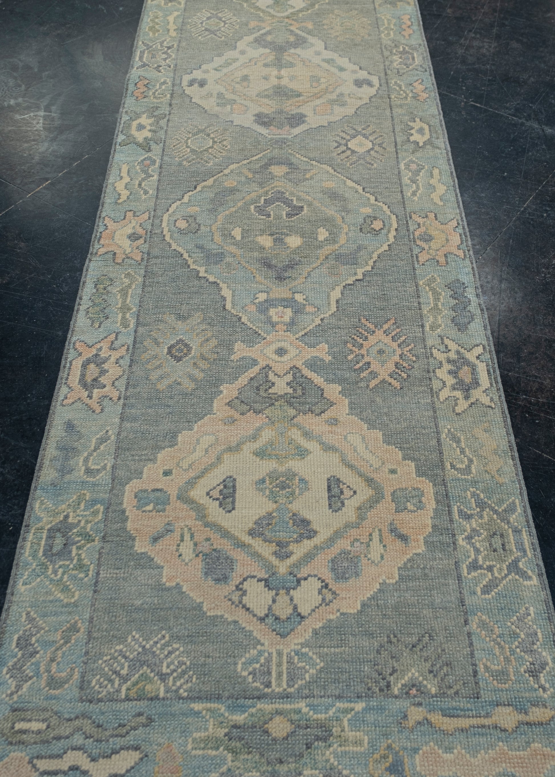 Turkish Oushak Rug 2'8" x 9'1" #12081