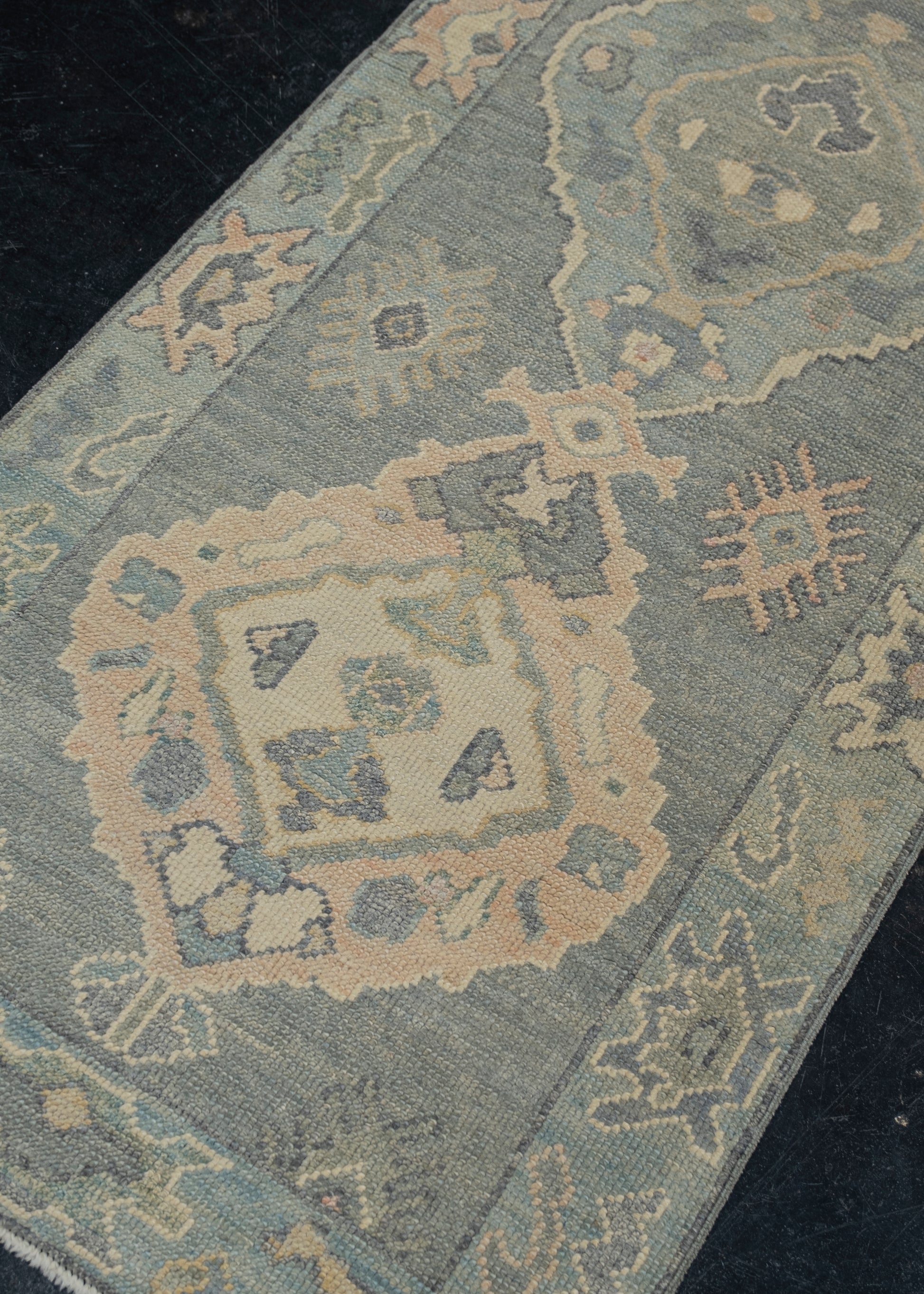 Turkish Oushak Rug 2'8" x 9'1" #12081