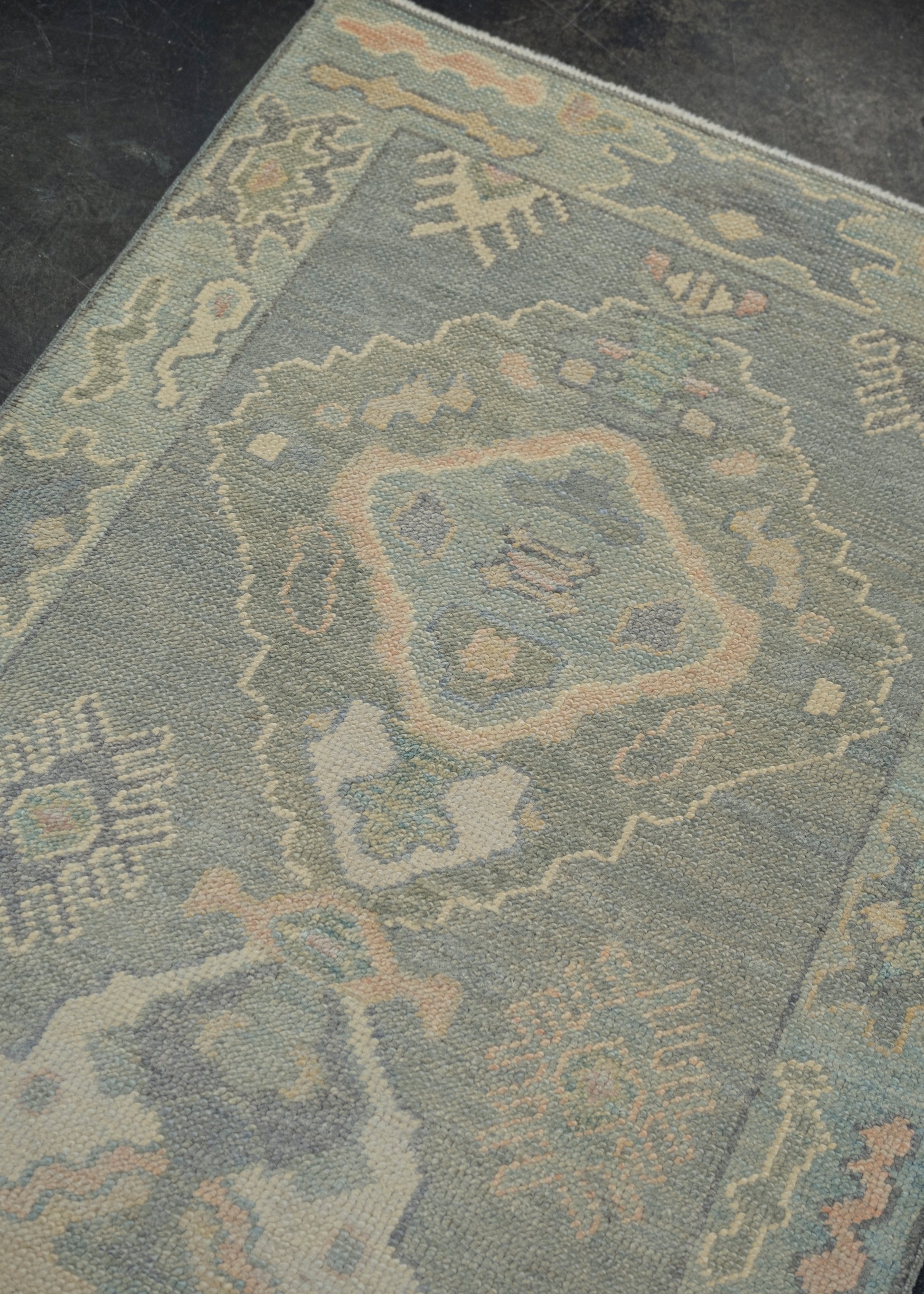 Turkish Oushak Rug 2'8" x 9'1" #12081