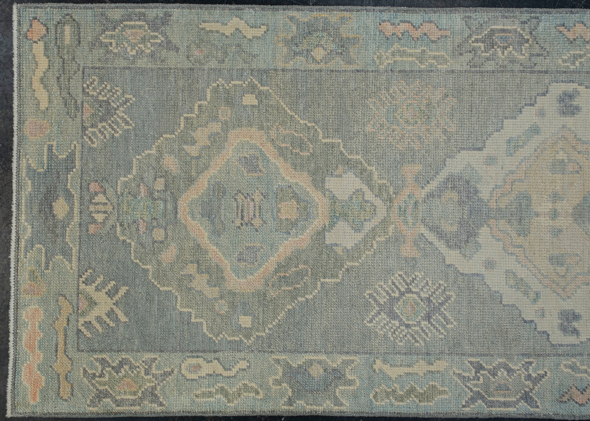 Turkish Oushak Rug 2'8" x 9'1" #12081