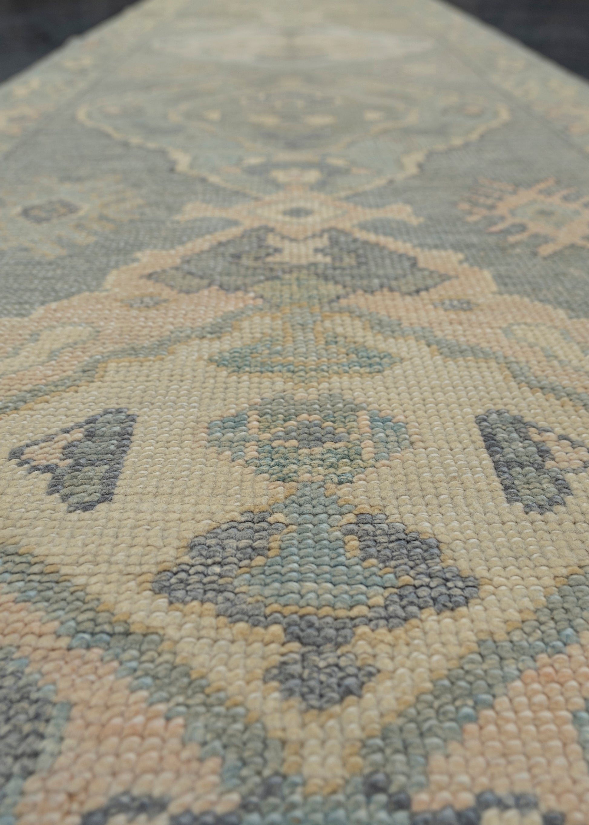 Turkish Oushak Rug 2'8" x 9'1" #12081