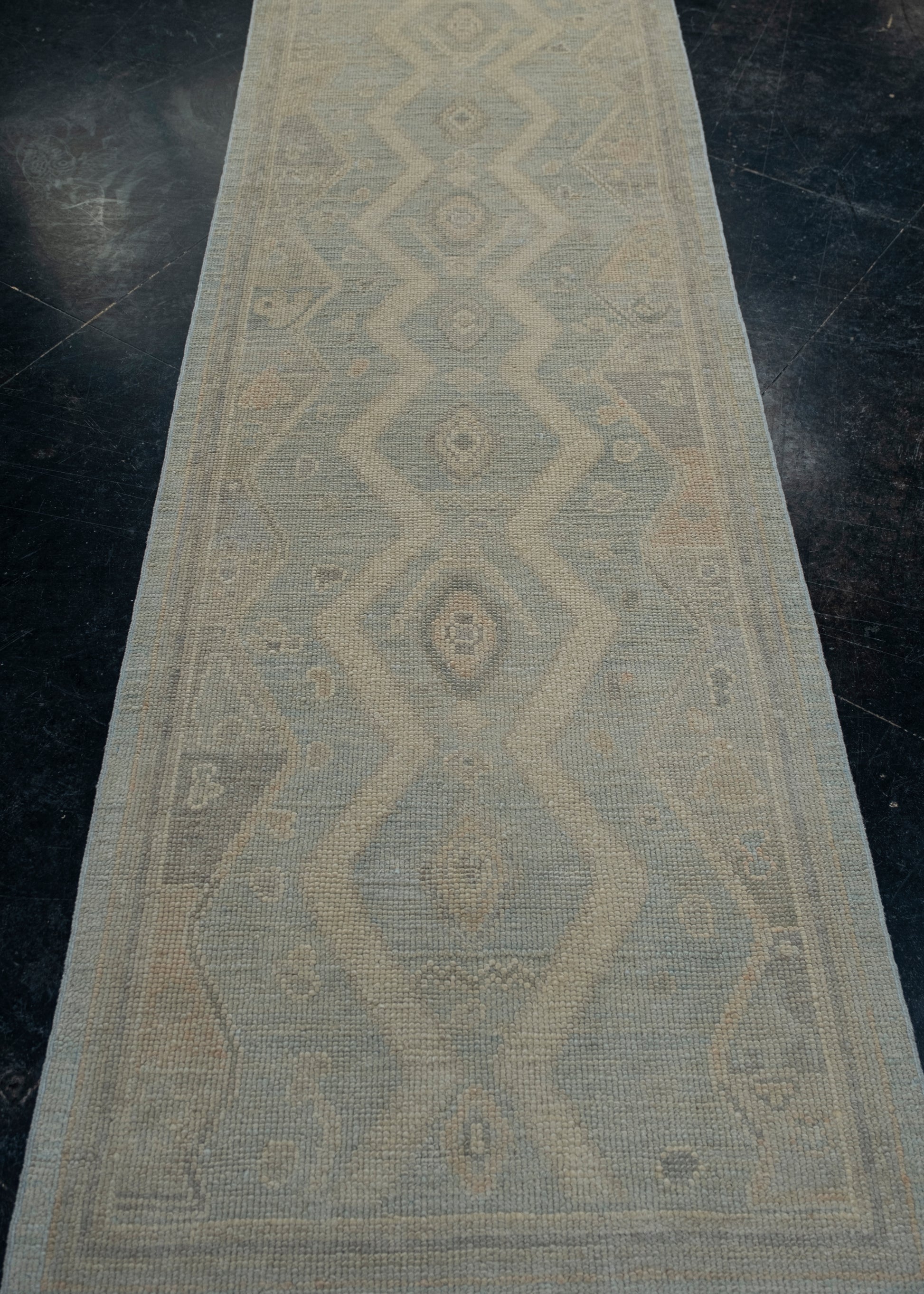 Turkish Oushak Rug 2'9" x 9'7" #12106