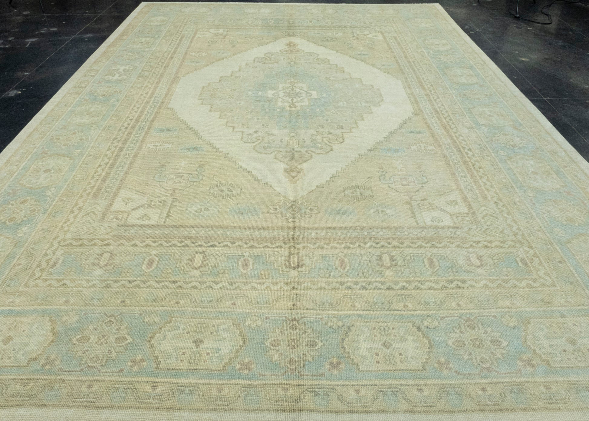 Turkish Oushak Antique Look Rug 10'5" x 14'9" #16855