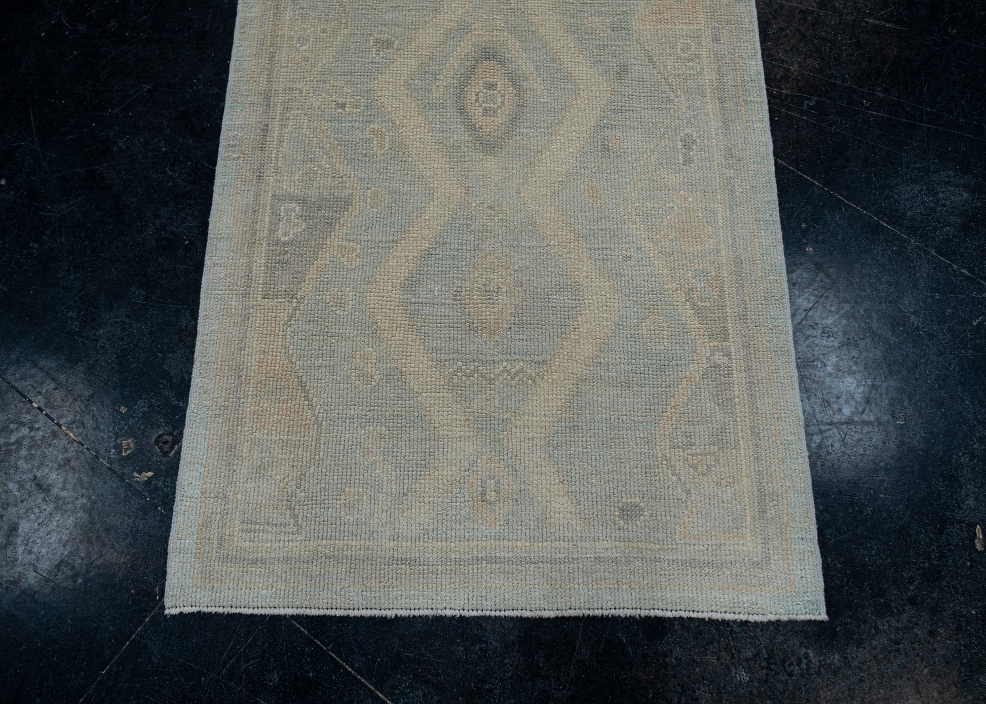 Turkish Oushak Rug 2'9" x 9'7" #12106