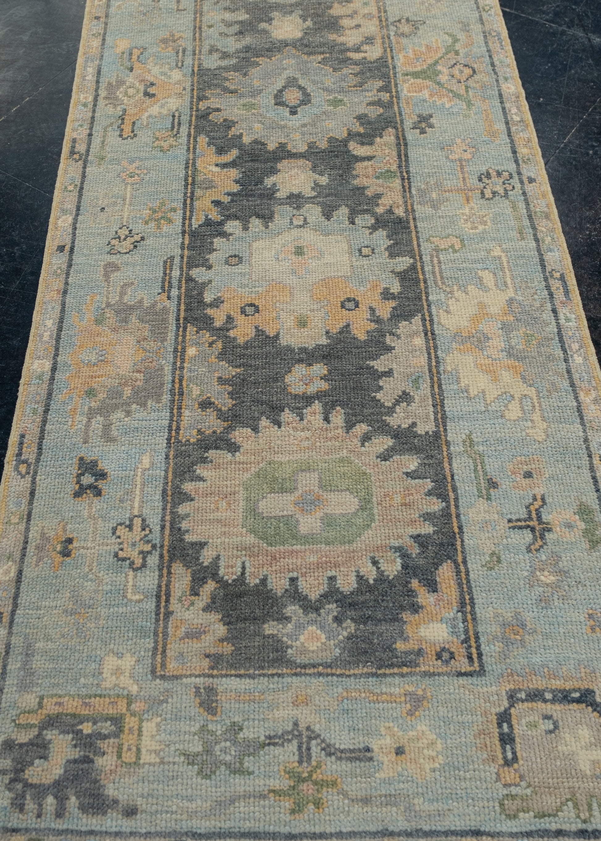 Turkish Oushak Rug 2'10" x 8'11" #12098