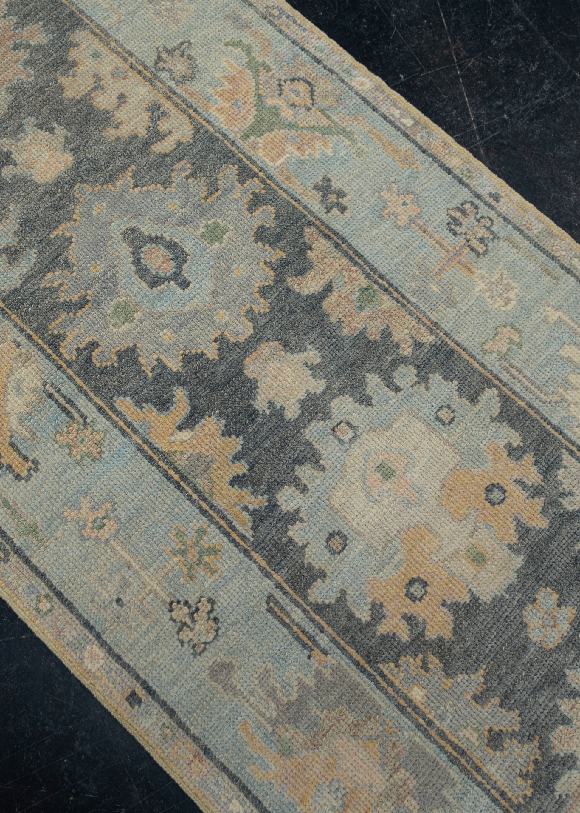 Turkish Oushak Rug 2'10" x 8'11" #12098