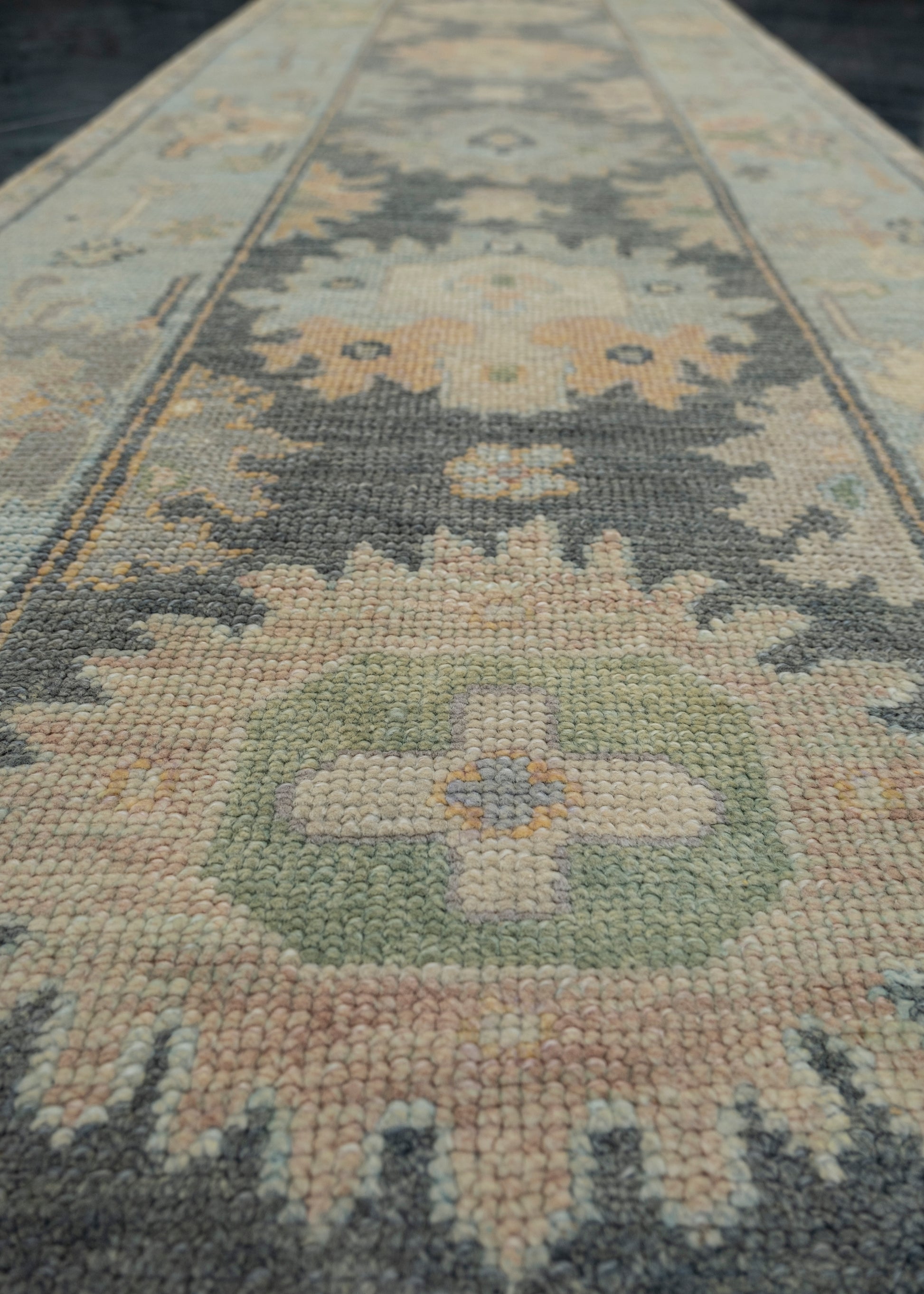 Turkish Oushak Rug 2'10" x 8'11" #12098