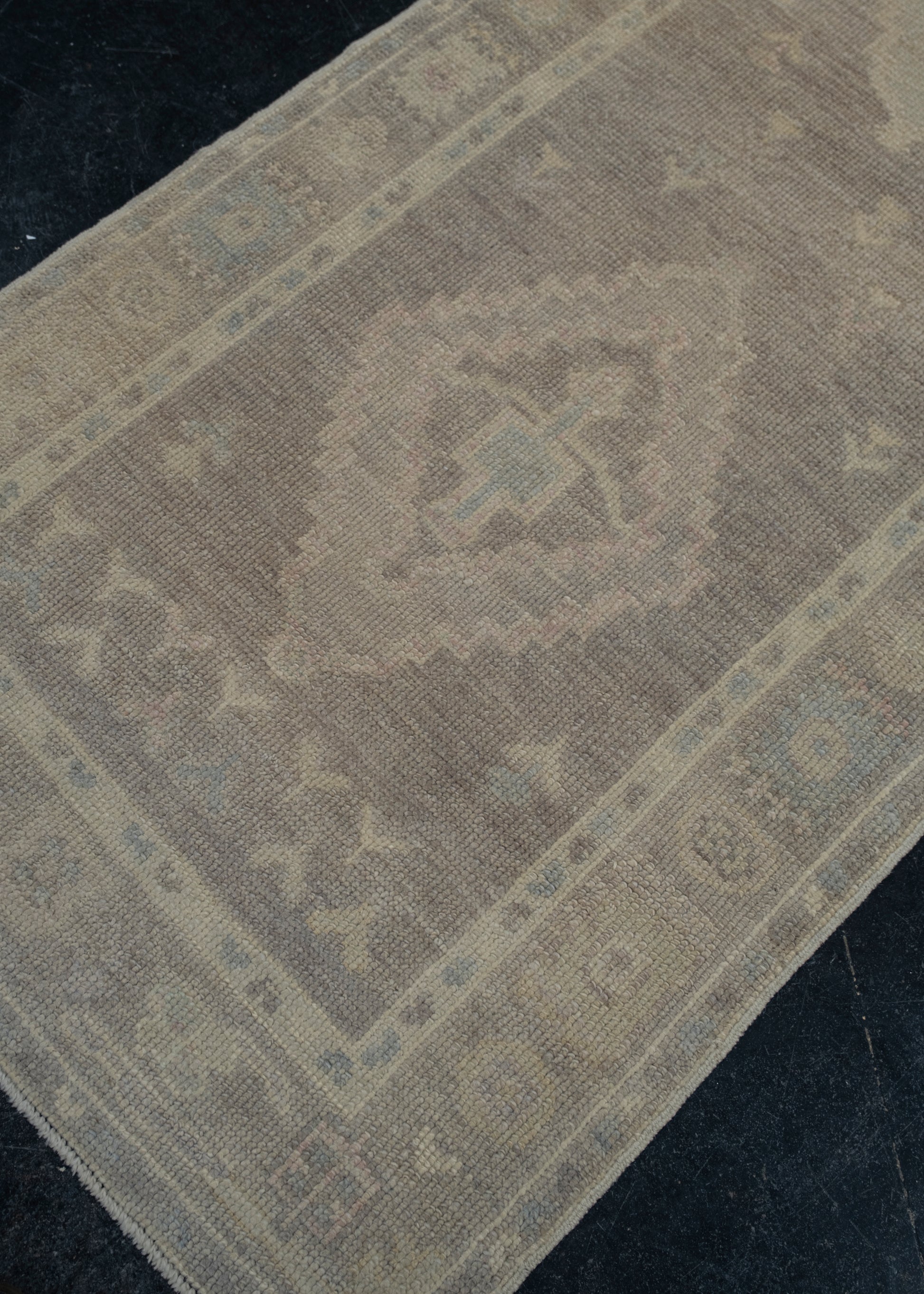 Turkish Oushak Rug 3' x 9'10" #12171