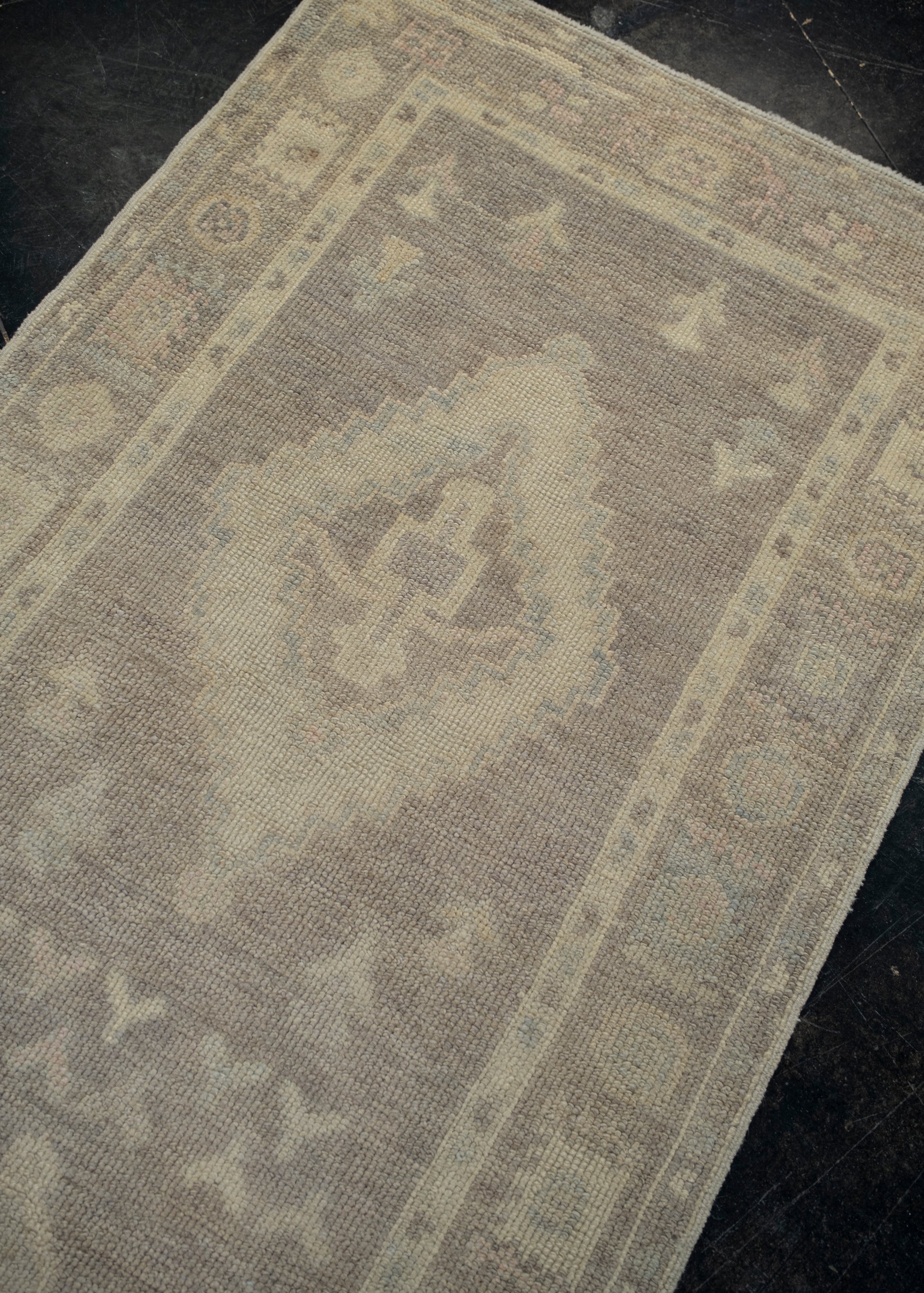 Turkish Oushak Rug 3' x 9'10" #12171