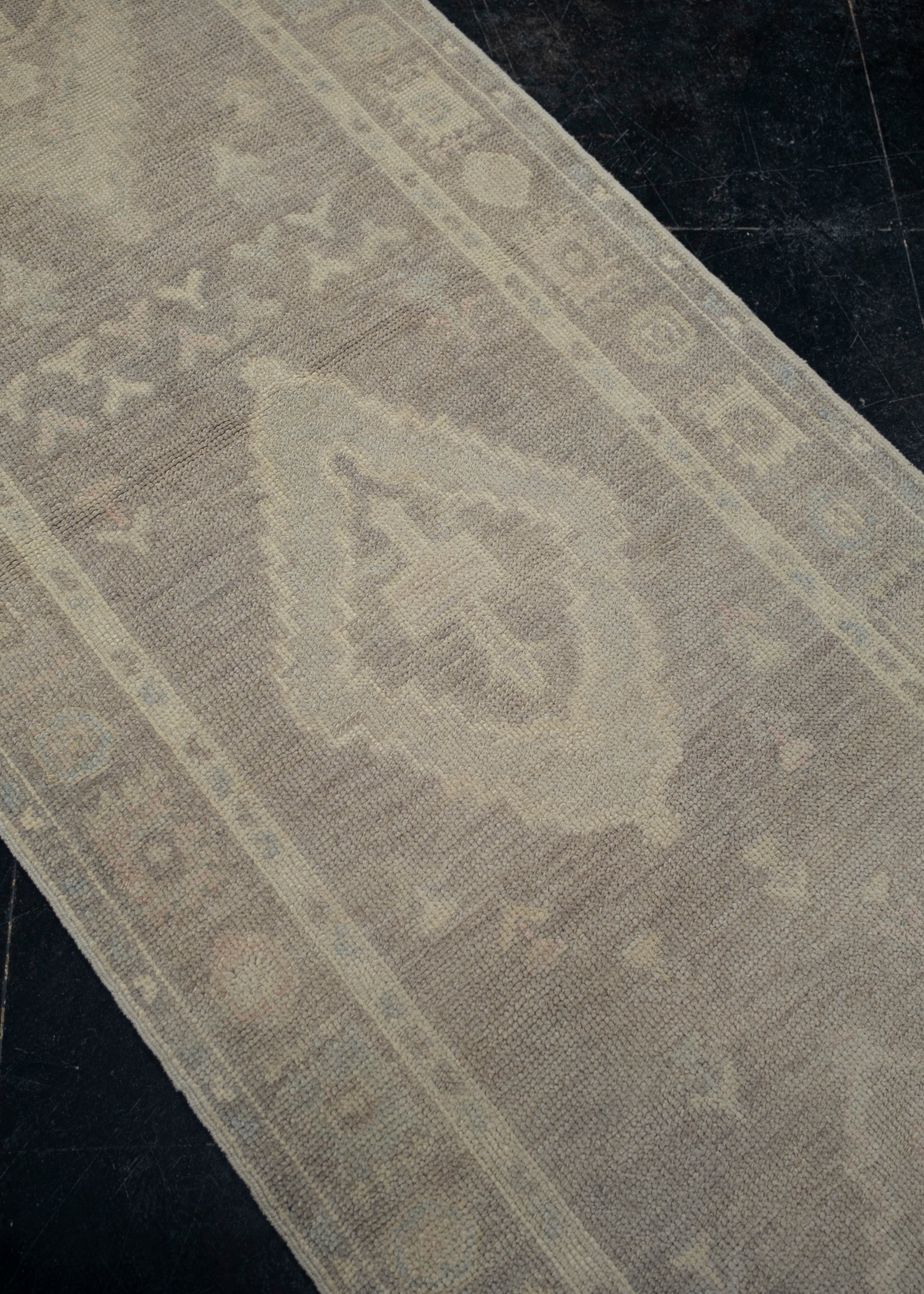 Turkish Oushak Rug 3' x 9'10" #12171