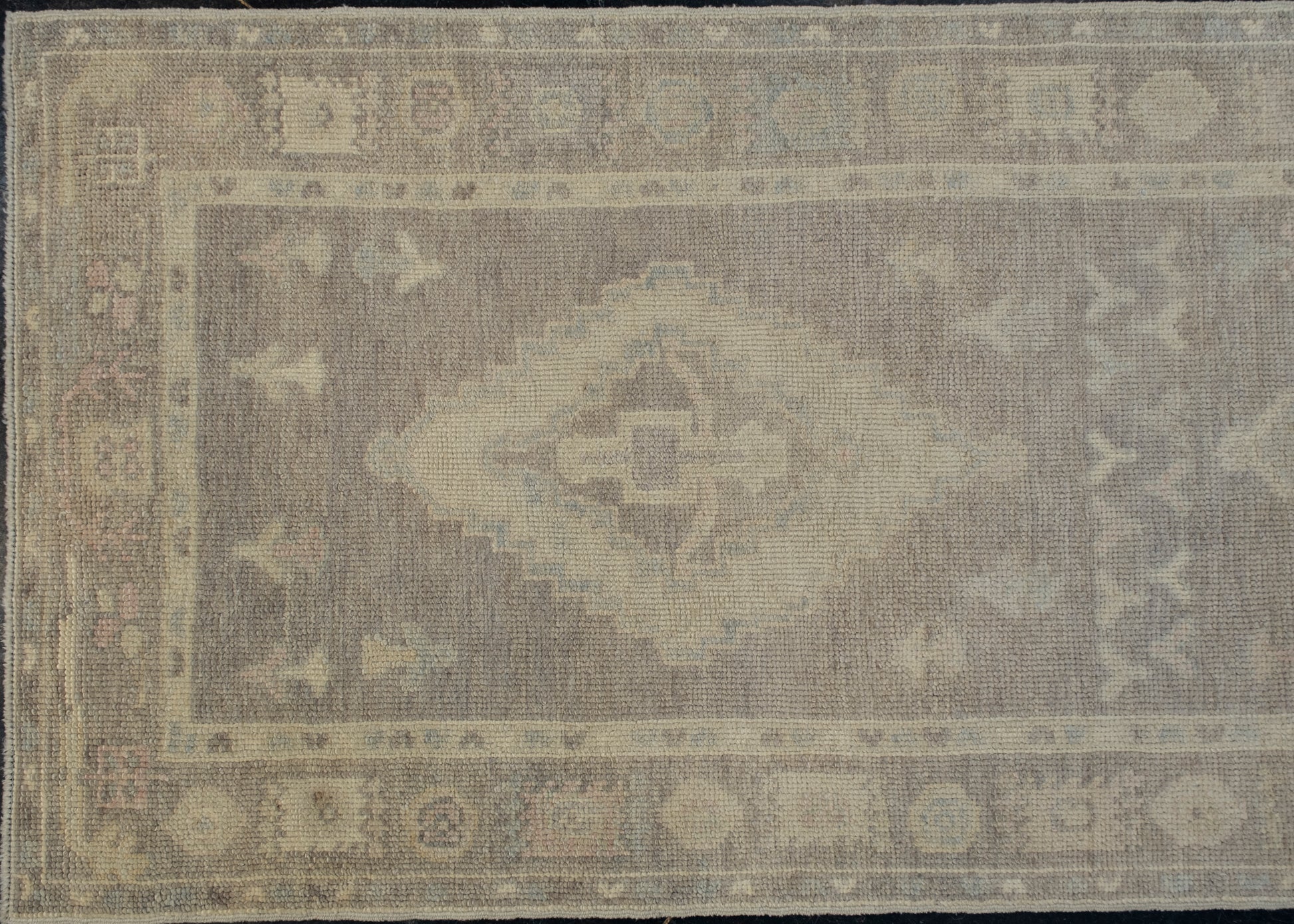 Turkish Oushak Rug 3' x 9'10" #12171