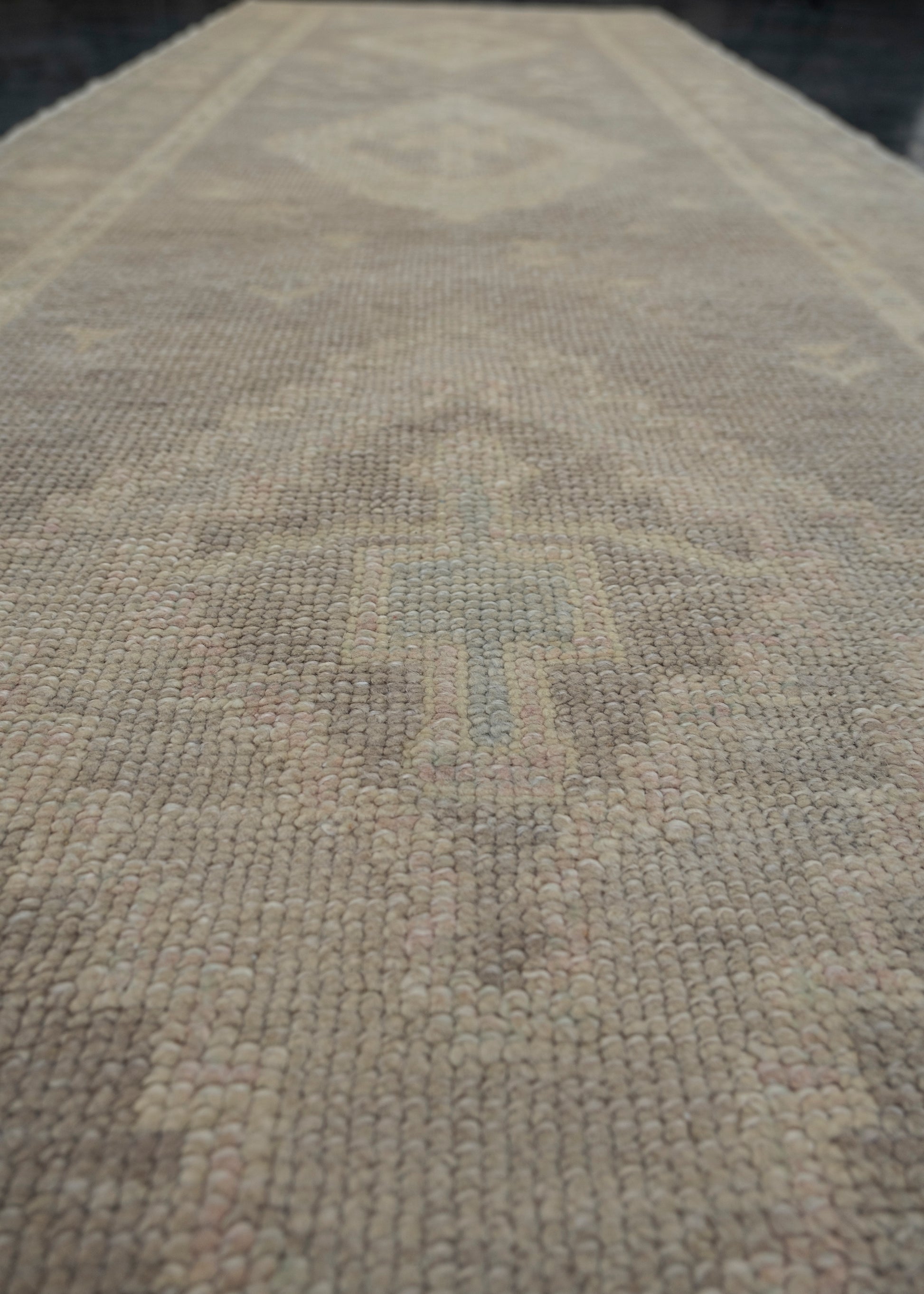 Turkish Oushak Rug 3' x 9'10" #12171