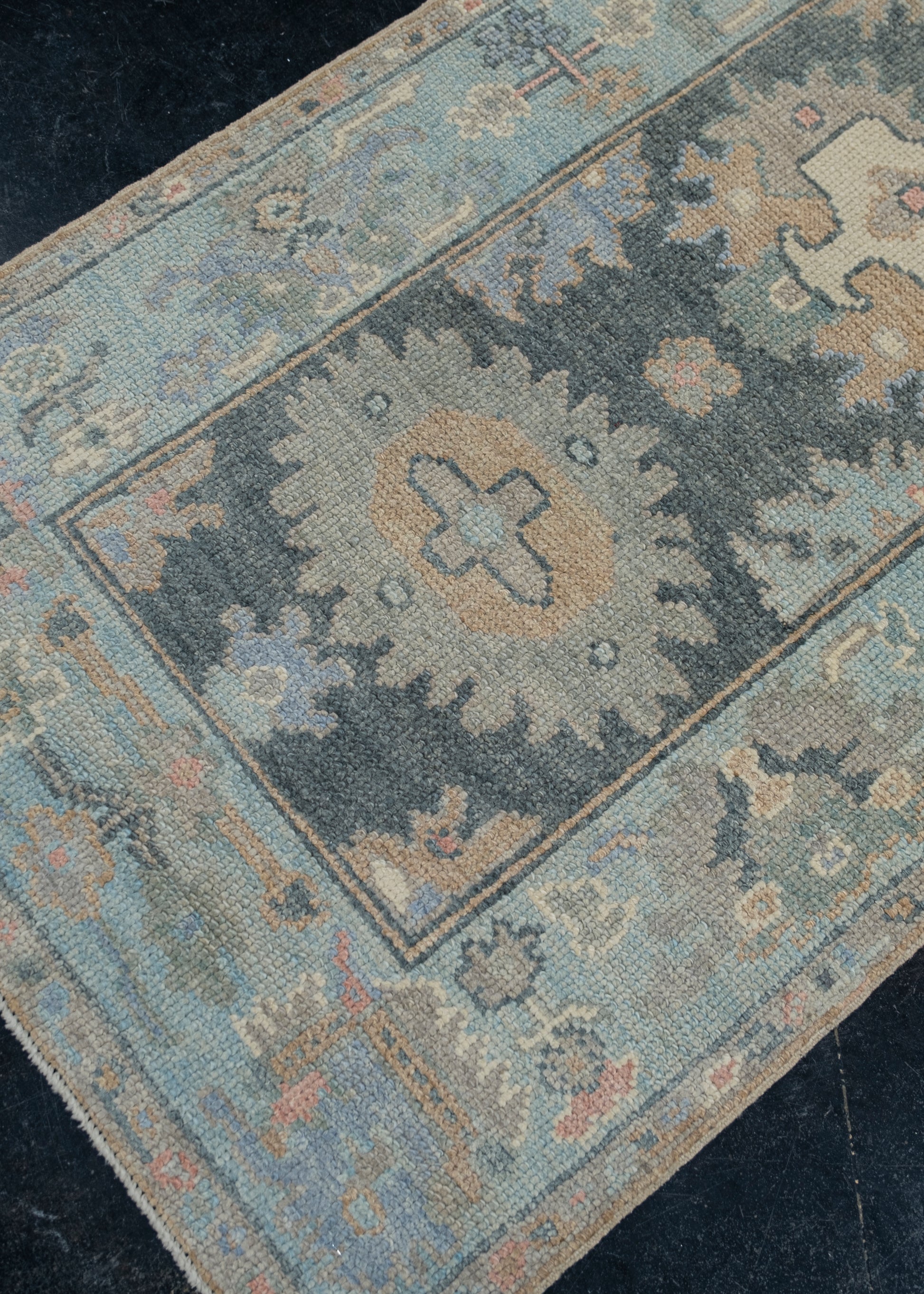 Turkish Oushak Rug 2'10" x 9' #12113