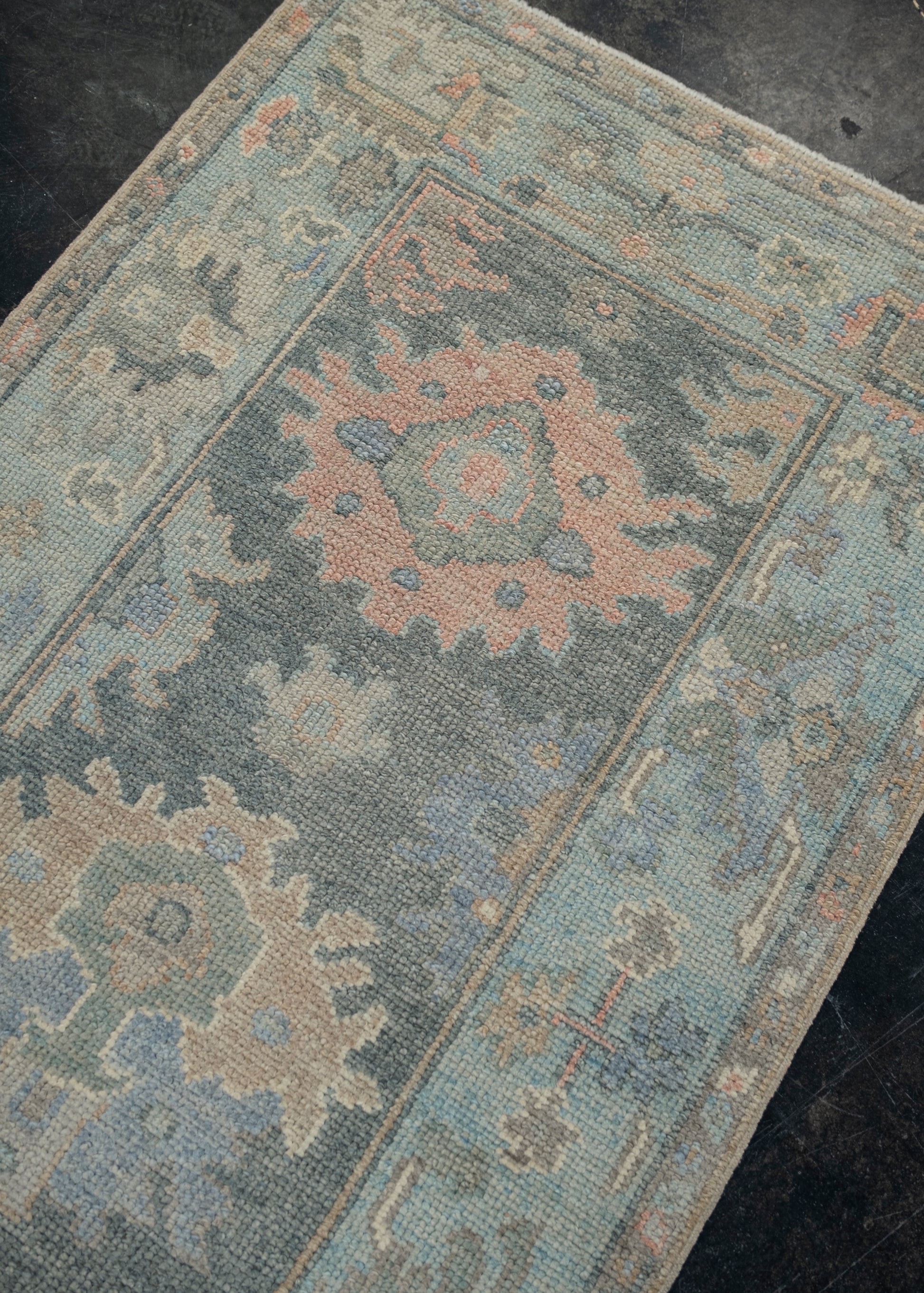 Turkish Oushak Rug 2'10" x 9' #12113