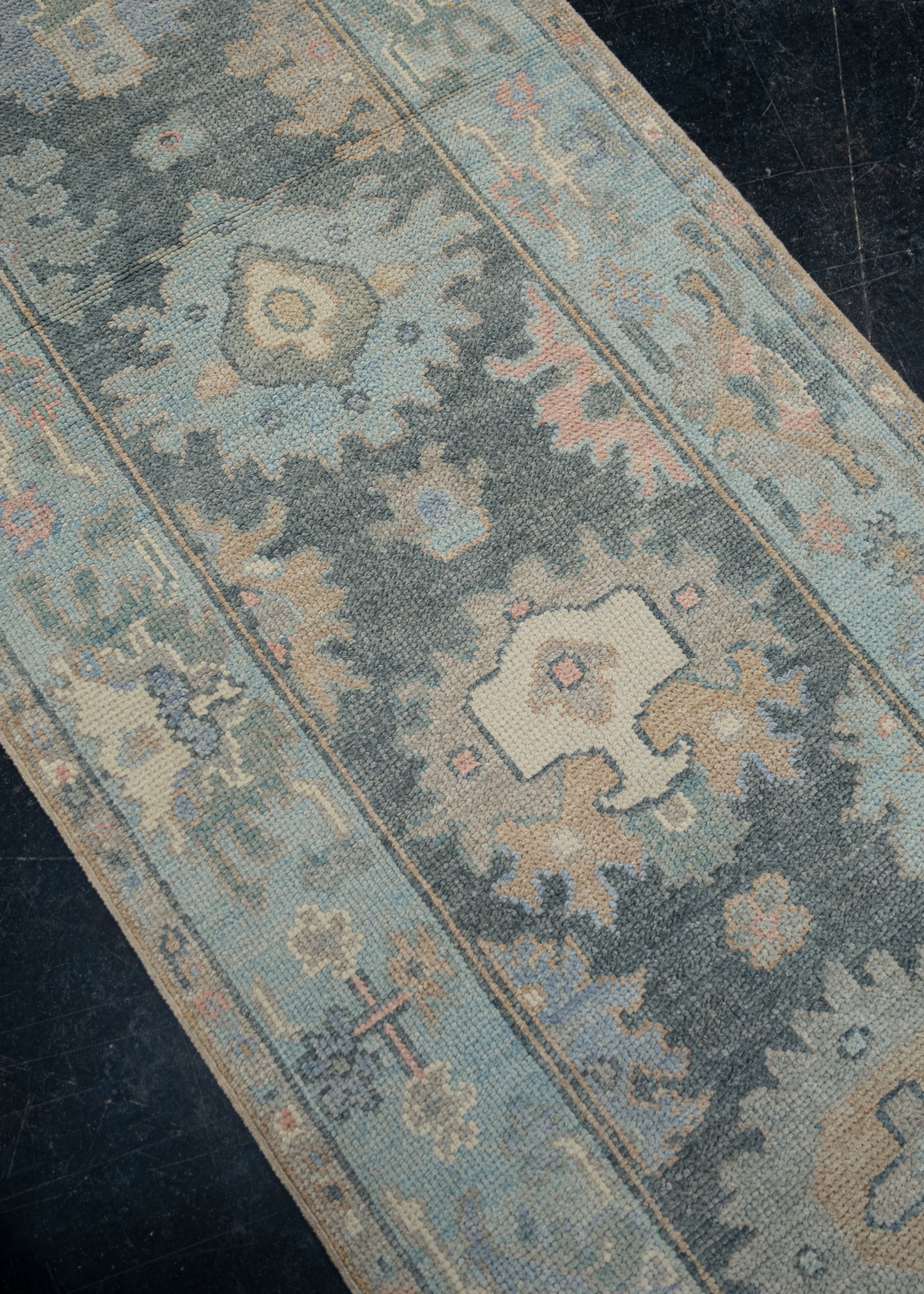 Turkish Oushak Rug 2'10" x 9' #12113
