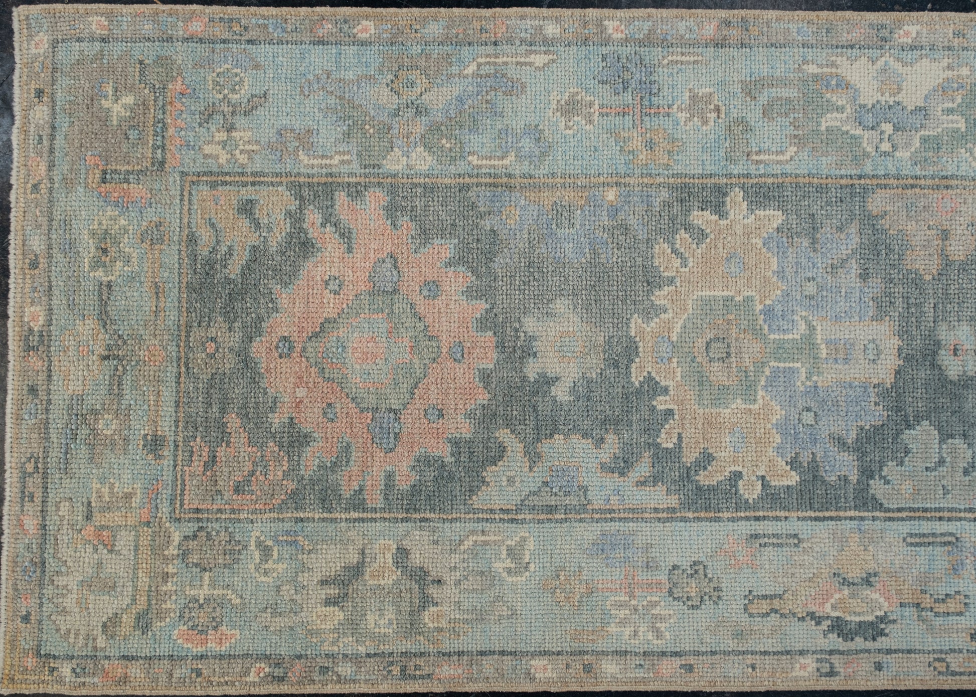 Turkish Oushak Rug 2'10" x 9' #12113