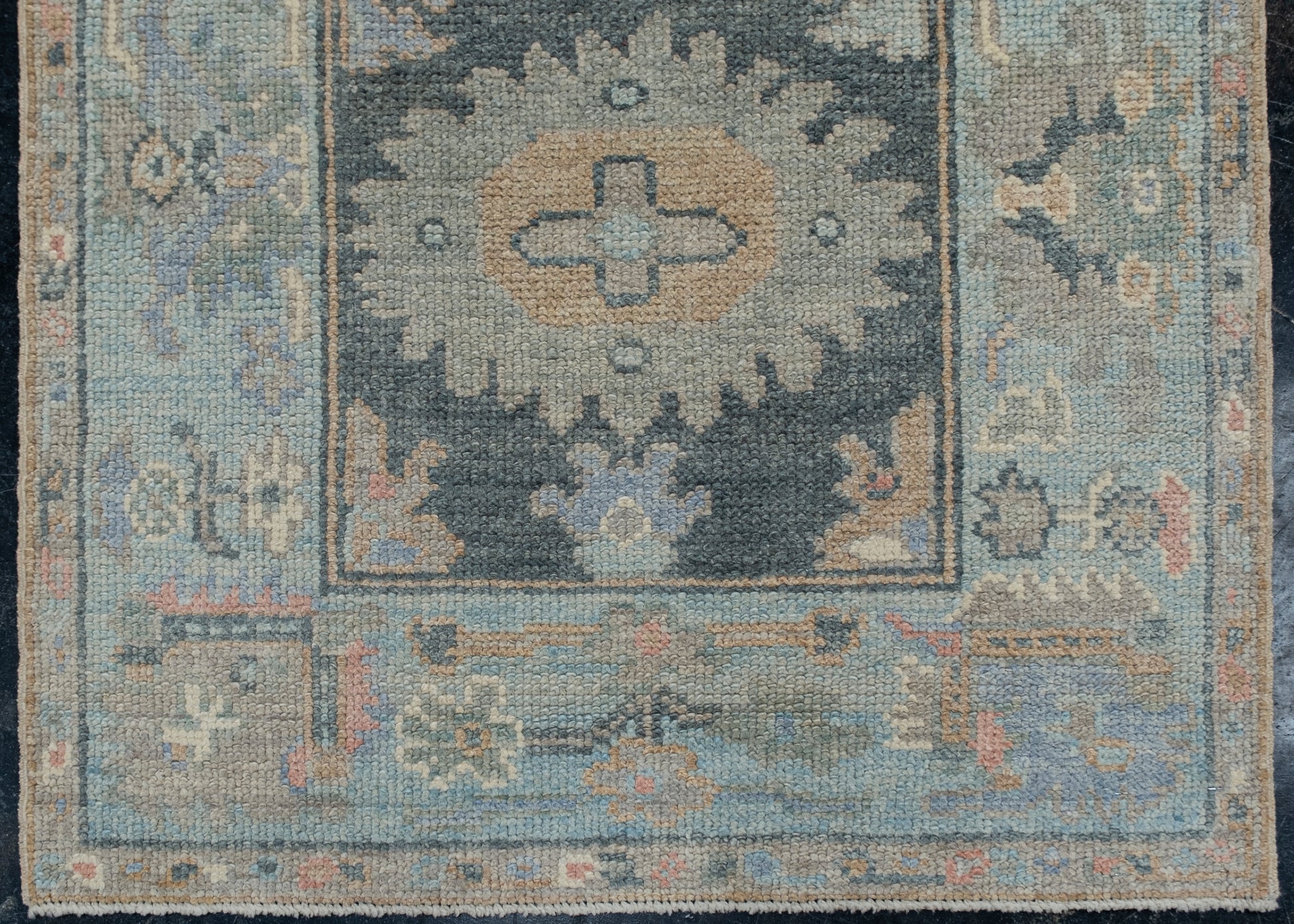 Turkish Oushak Rug 2'10" x 9' #12113