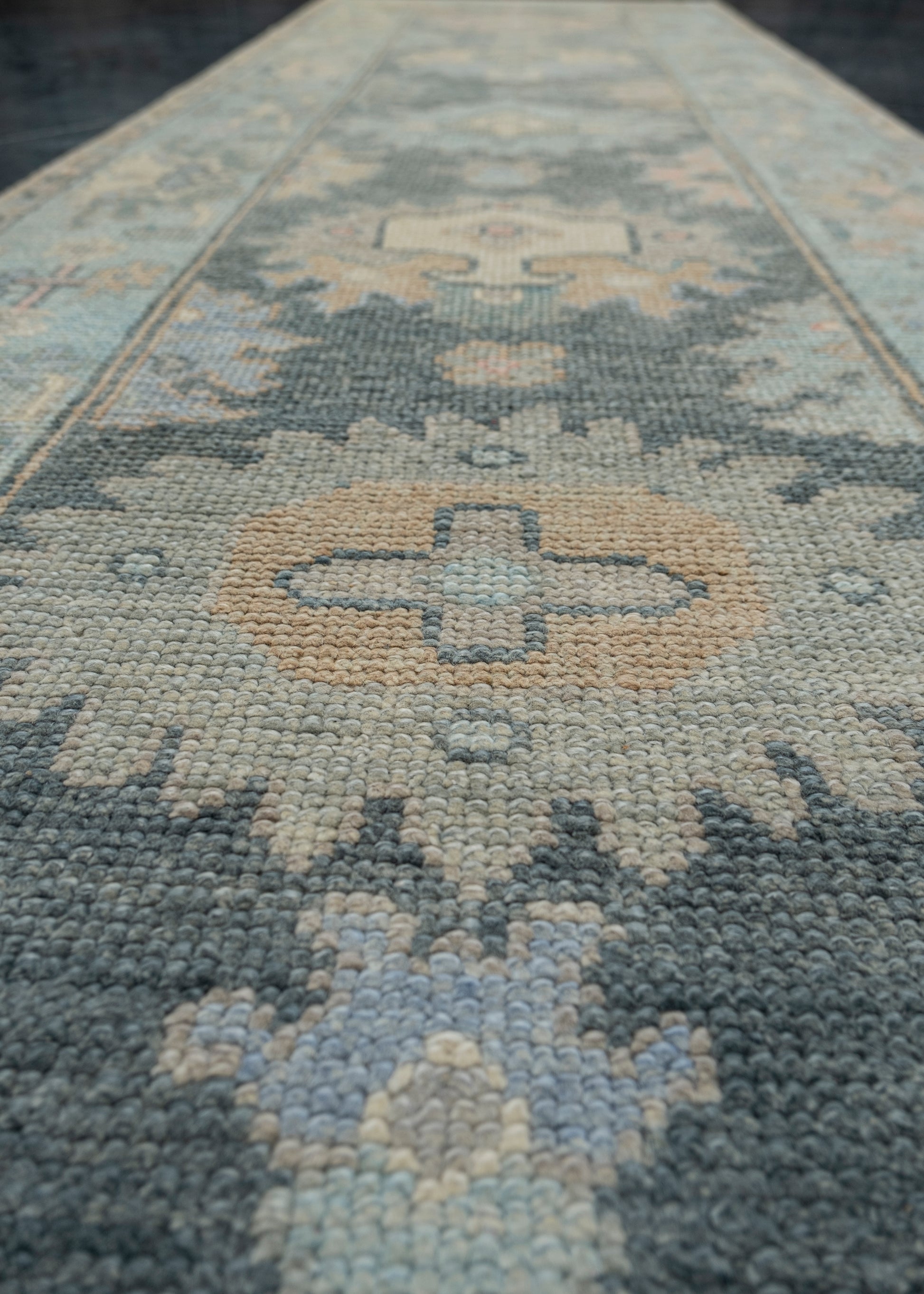 Turkish Oushak Rug 2'10" x 9' #12113