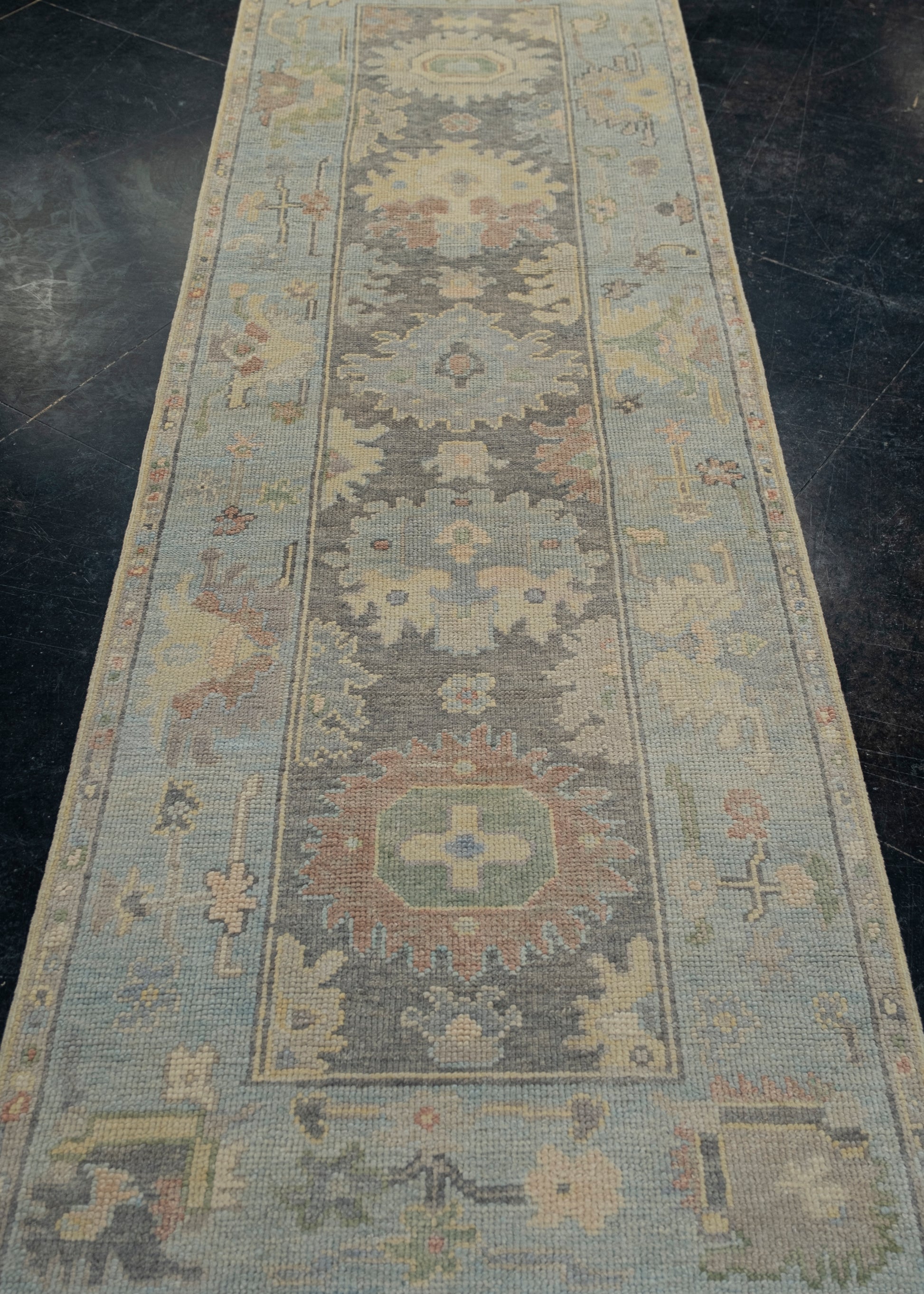 Turkish Oushak Rug 2'9" x 8'8" #12040