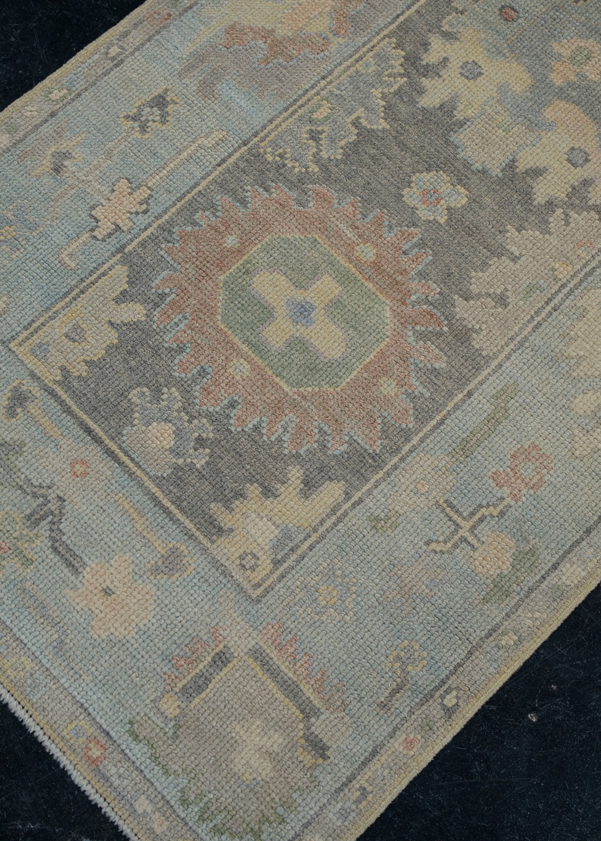 Turkish Oushak Rug 2'9" x 8'8" #12040