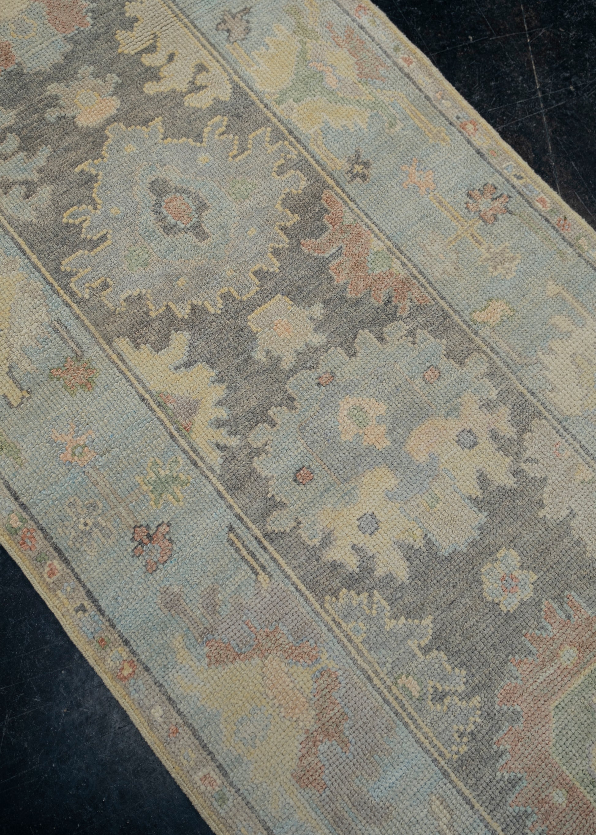 Turkish Oushak Rug 2'9" x 8'8" #12040
